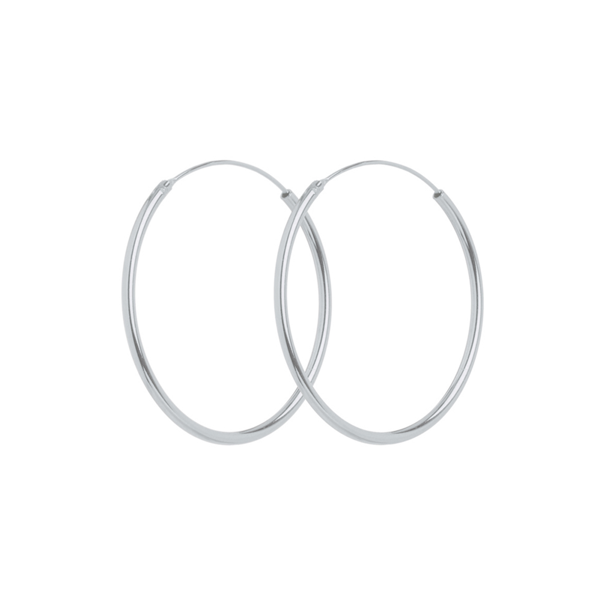 Pernille Corydon Jewellery - Mini Plain Hoop øreringe, sølv - L: 2 cm.