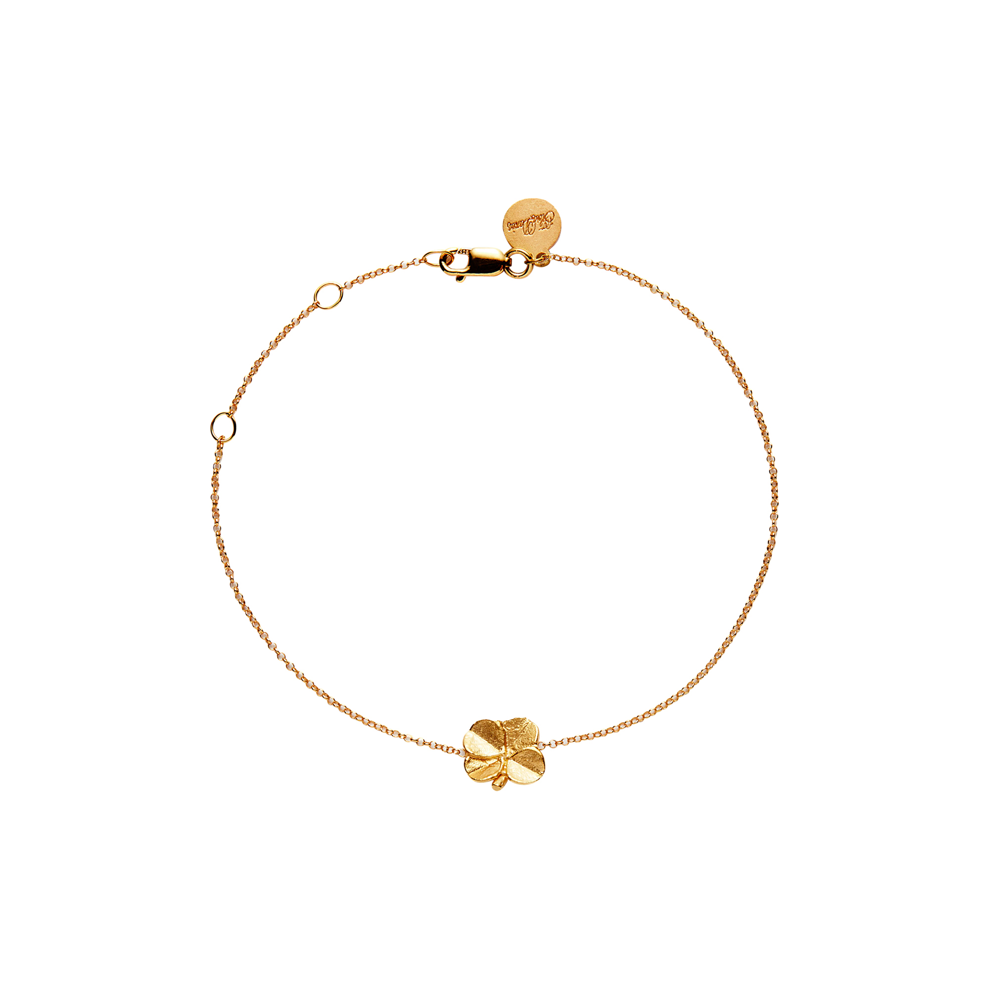 Flora Danica Jewellery - Firkløver armbånd, forgyldt