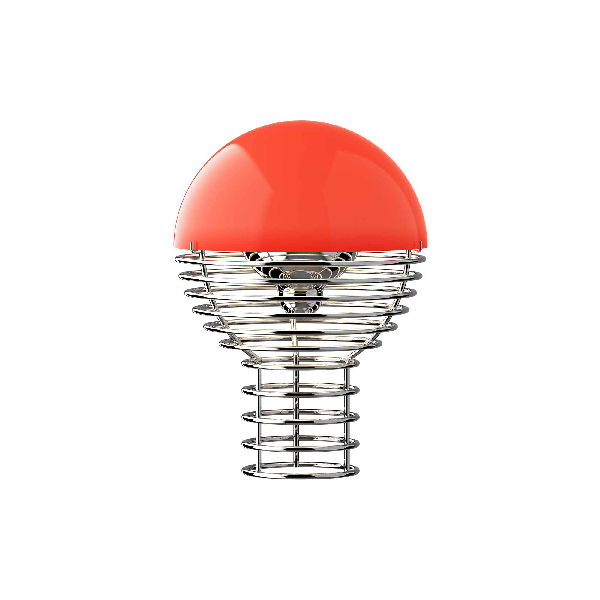 Verpan - Wire Portable bordlampe, red