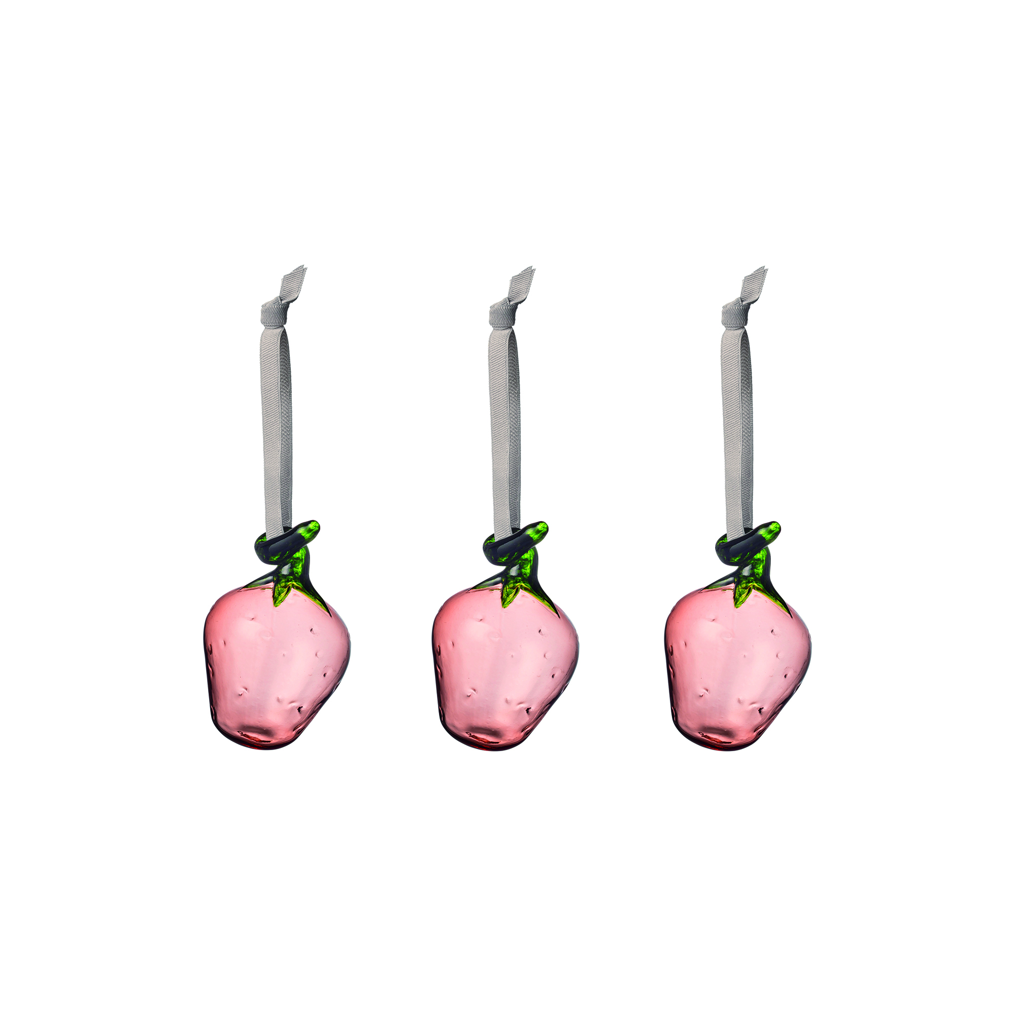 Iittala - Glass jordbær 3-pak, pink