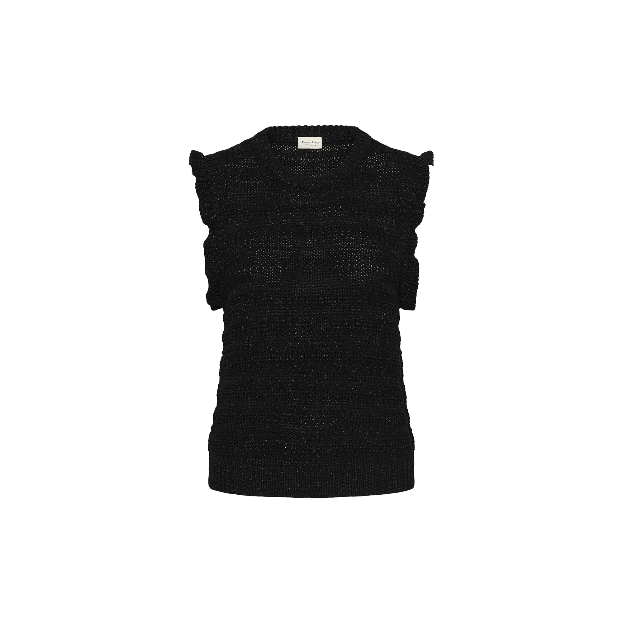 Part Two - AngeliPW Top, black shimmer - Str. M