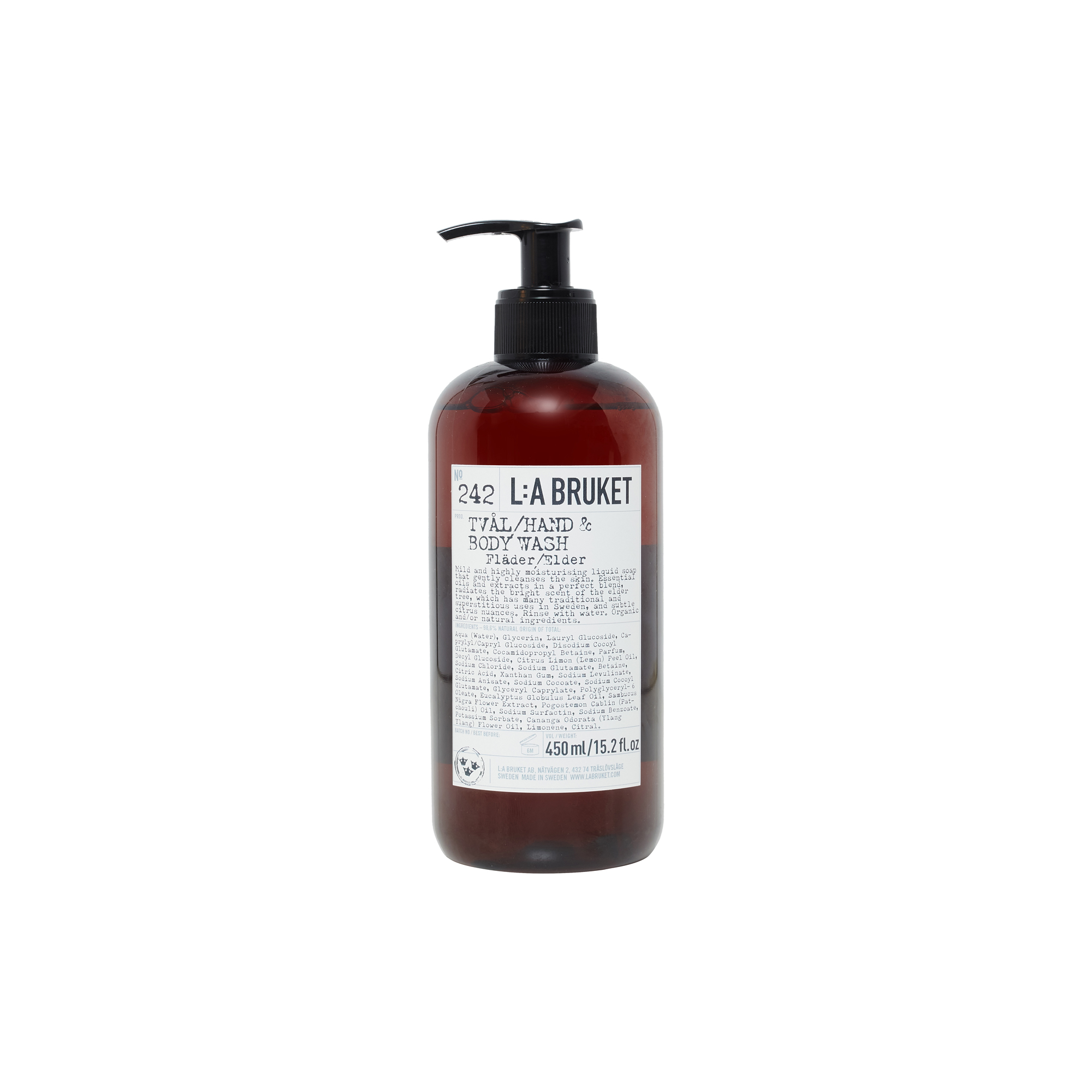 L:a Bruket - No. 242 Hand & Body Wash, elder