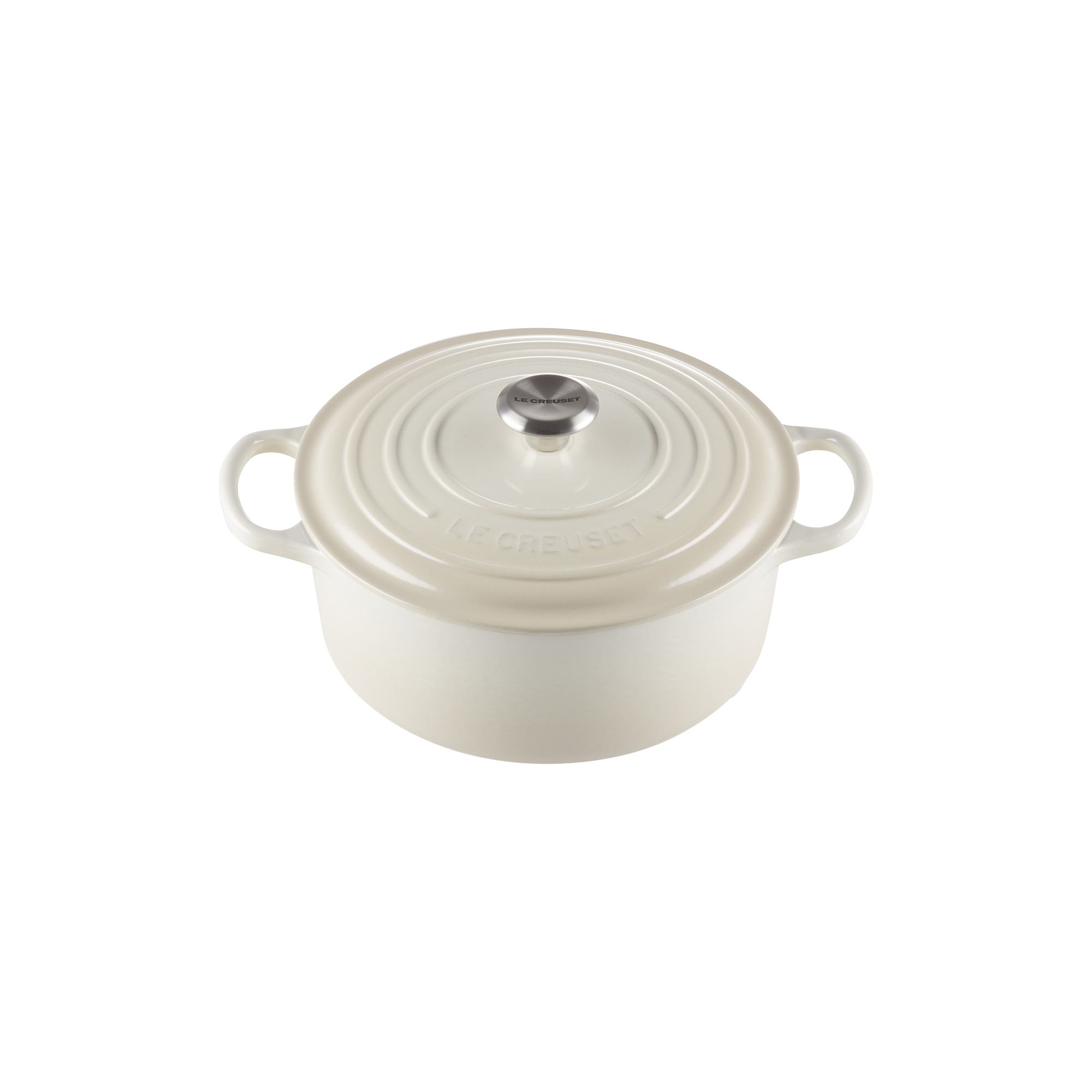 Le Creuset - Signature rund støbejernsgryde Ø 26 cm, meringue - Ø26 cm