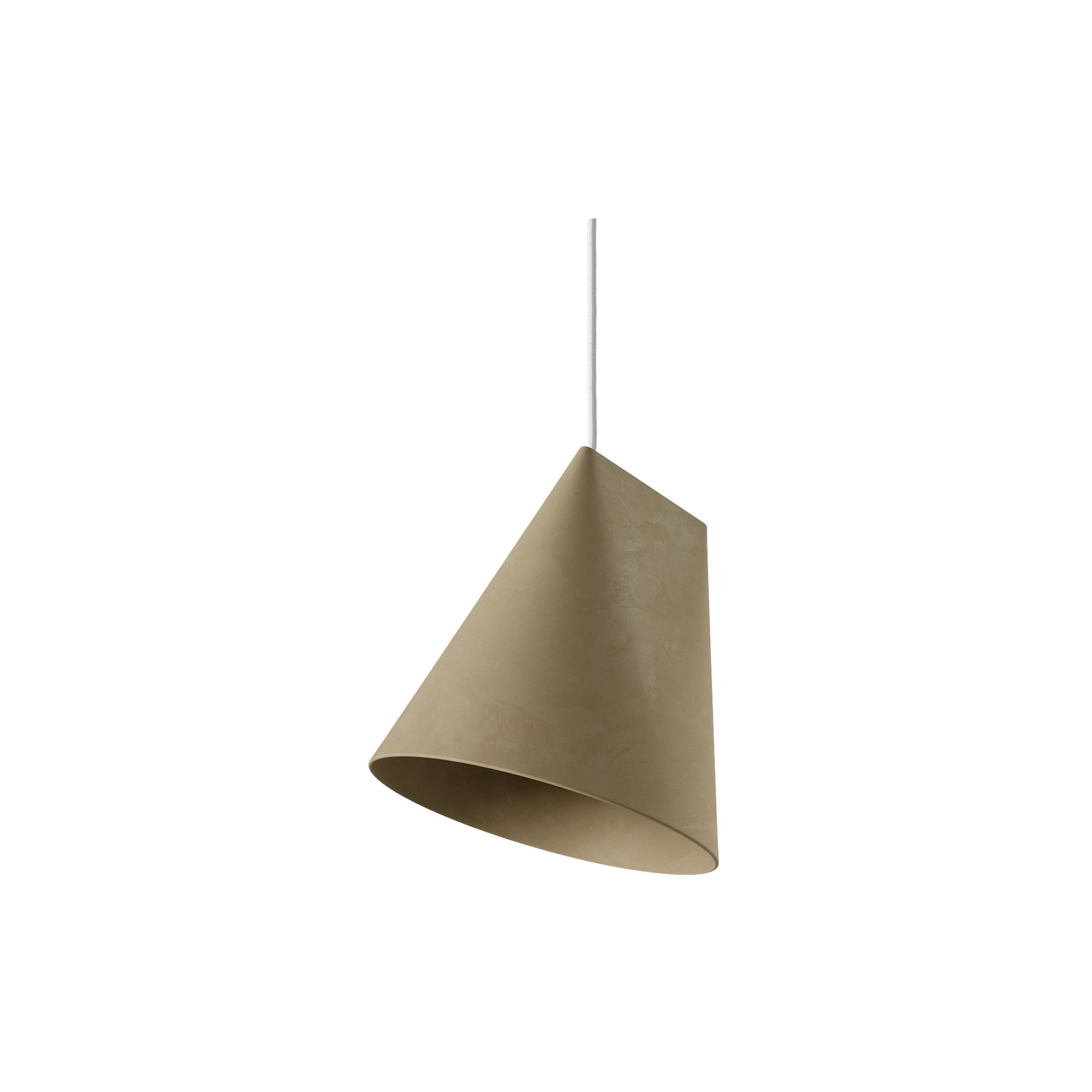 MOEBE - Ceramic Pendant, olive - Wide