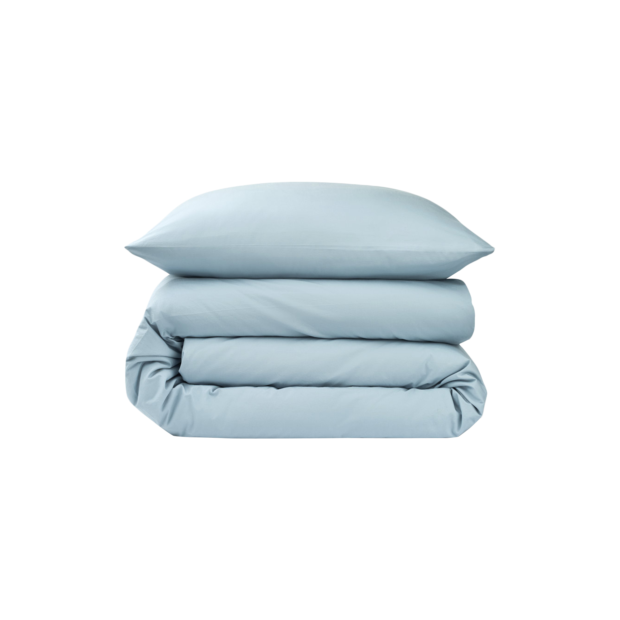 Sekan - Percale sengesæt, dueblå - 140x200-60x63 cm