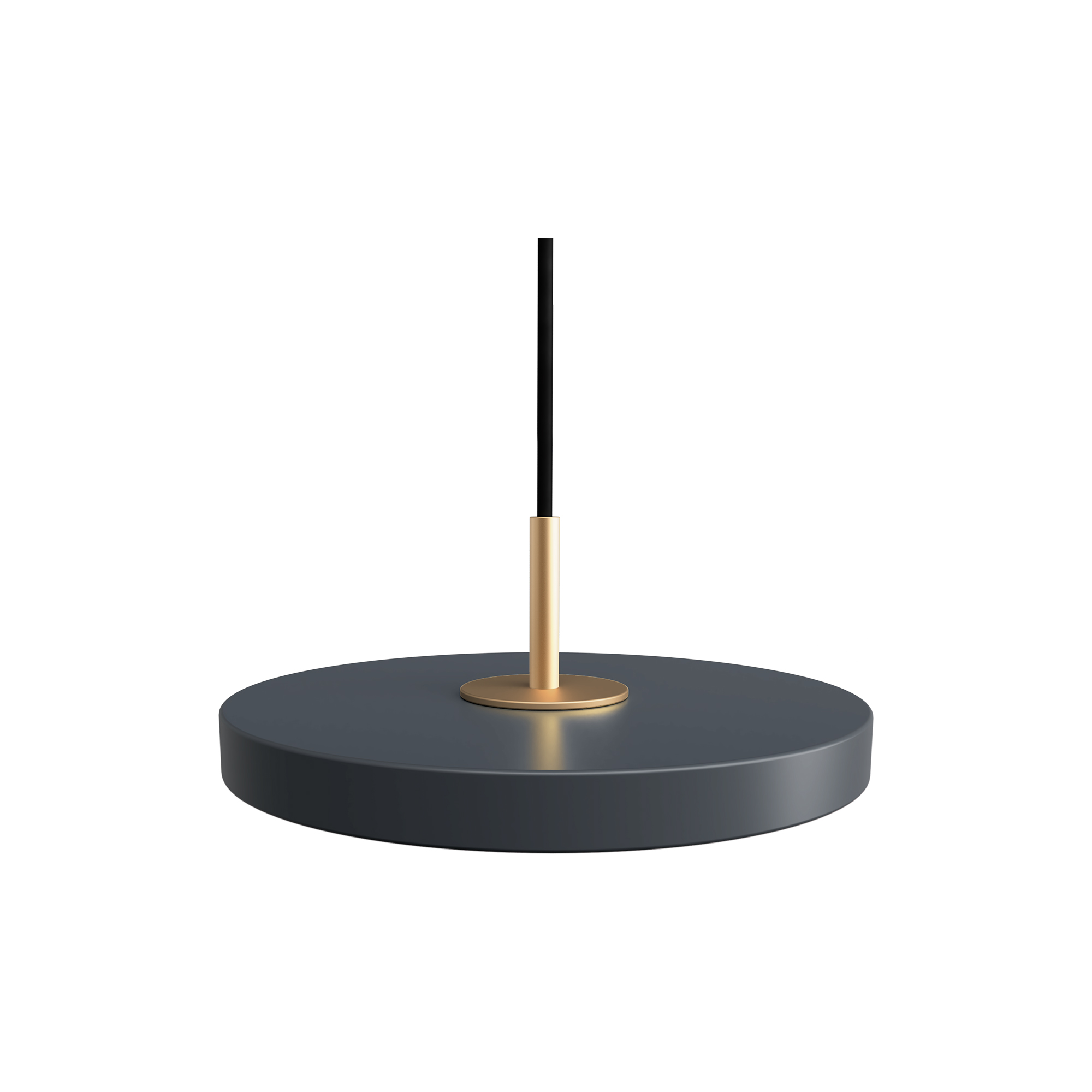 UMAGE - Asteria Micro Pendant, anthracite grey/brass