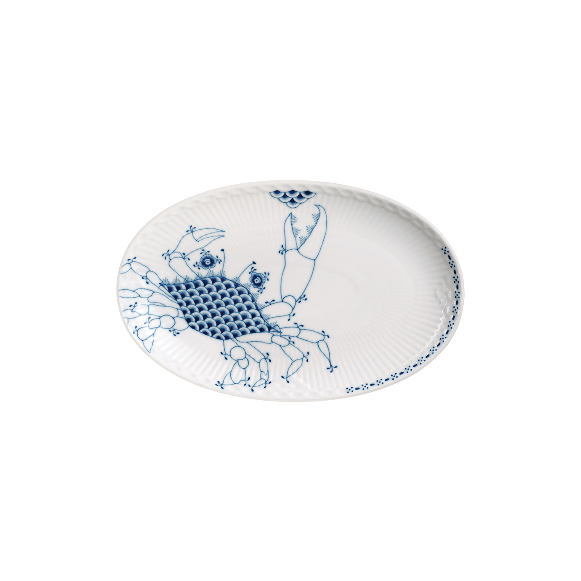 Royal Copenhagen - Royal Creatures asiet 23,5 cm, krabbe