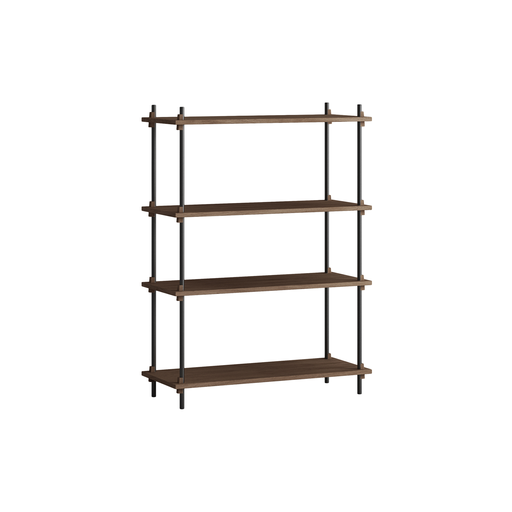 MOEBE - Shelving Classic Medium, smoked oak/black