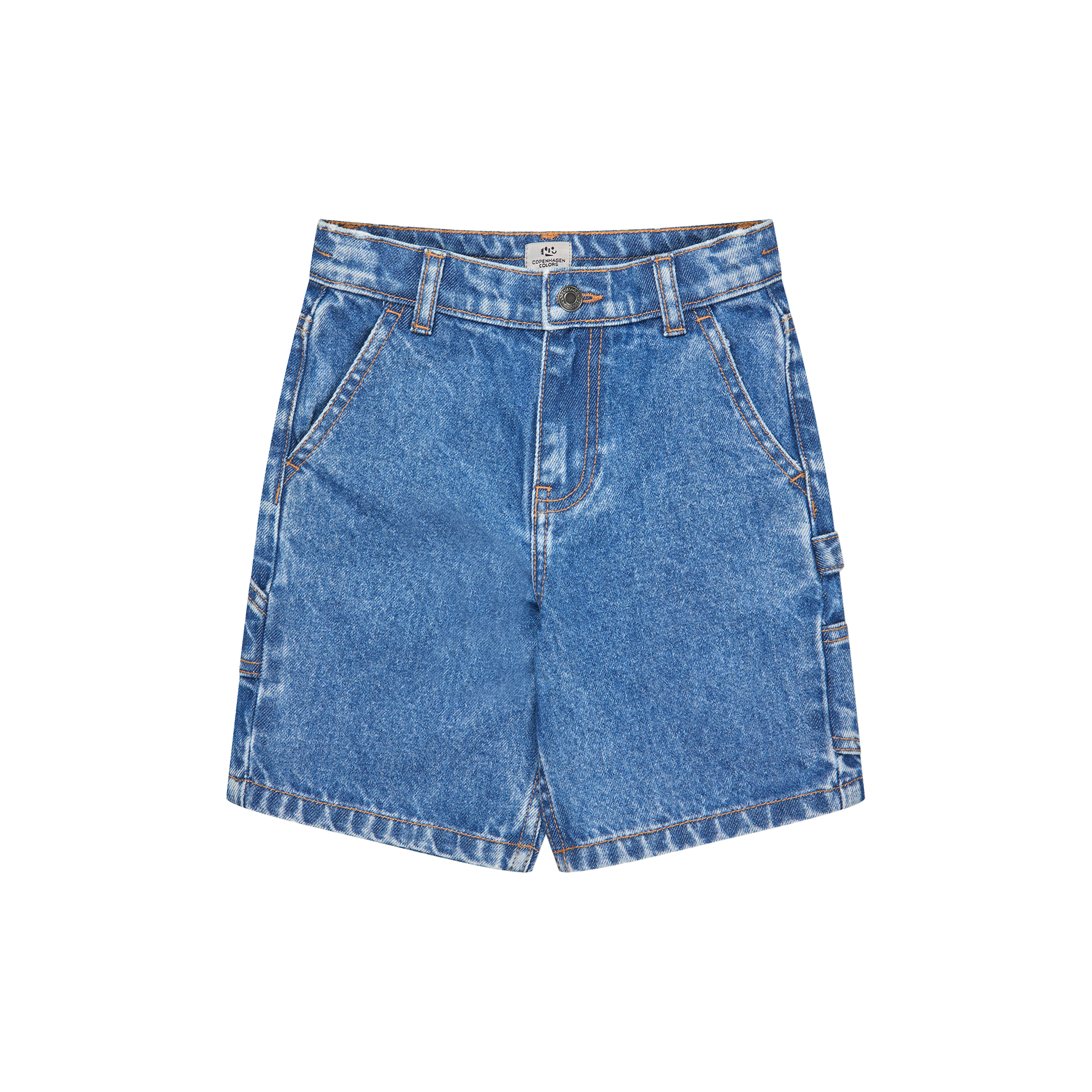 Copenhagen Colors Organics - Denim Cargo Shorts - Str. 122