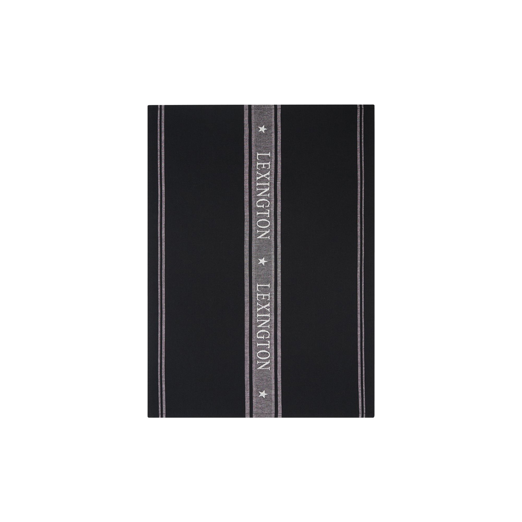Lexington - Icons Cotton Jacquard Star Kitchen Towel, black/white