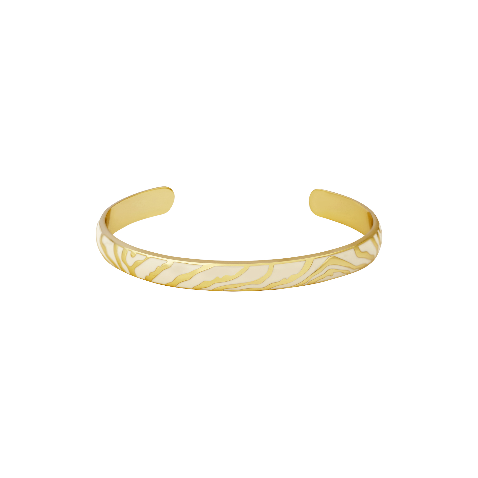 bangle up - ZEBRA Bracelet, white sand