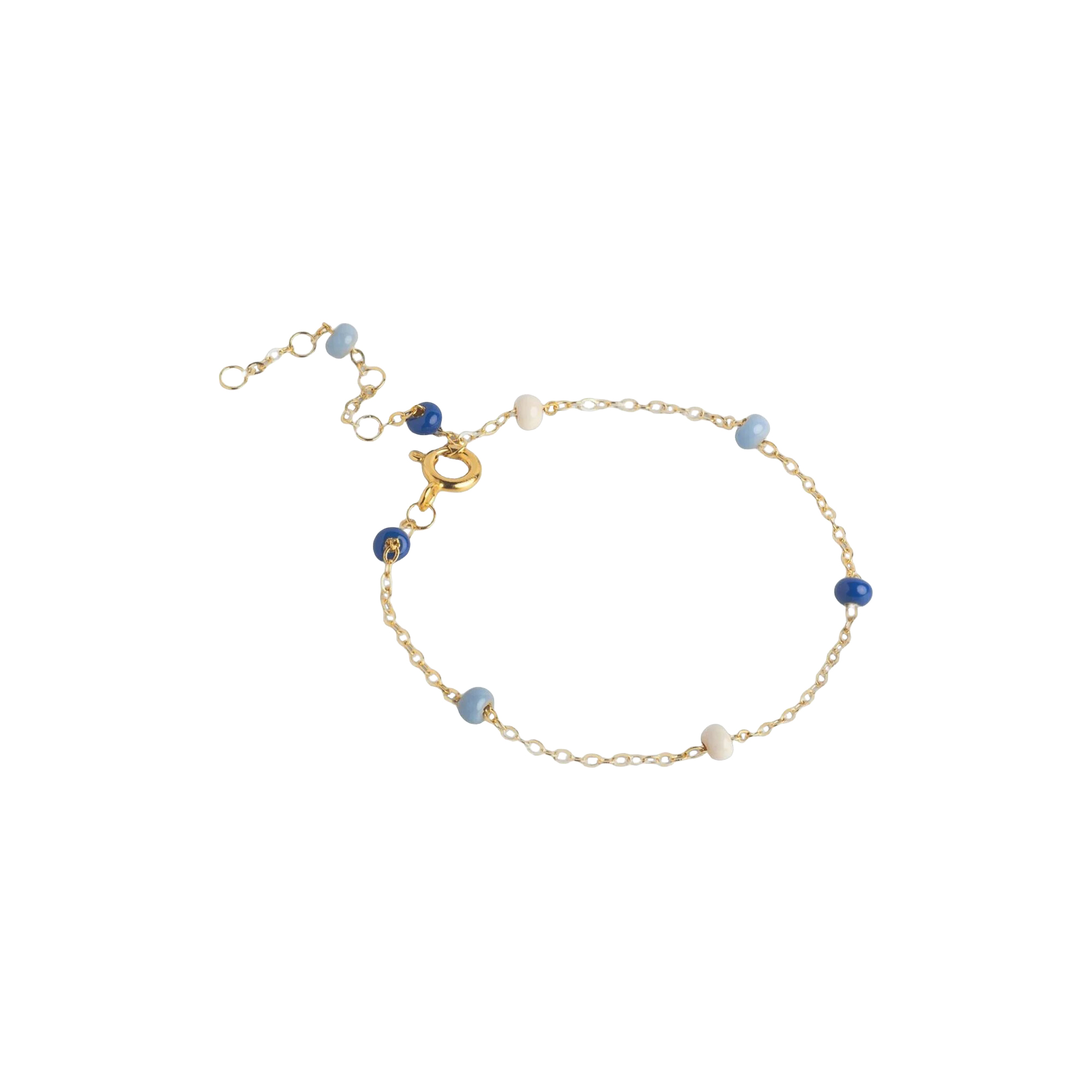ENAMEL Copenhagen - Lola Bold armbånd, guld/marine