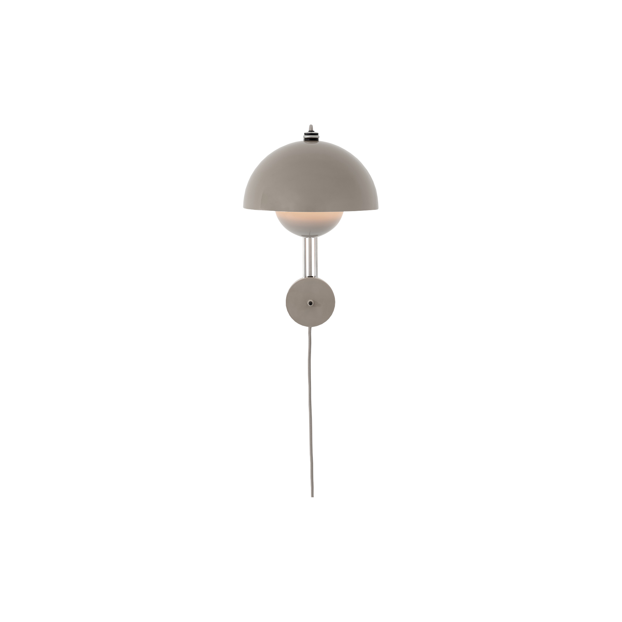 &Tradition - Flowerpot VP8 Wall Lamp, grey beige - H: 36 x Ø 23 cm.