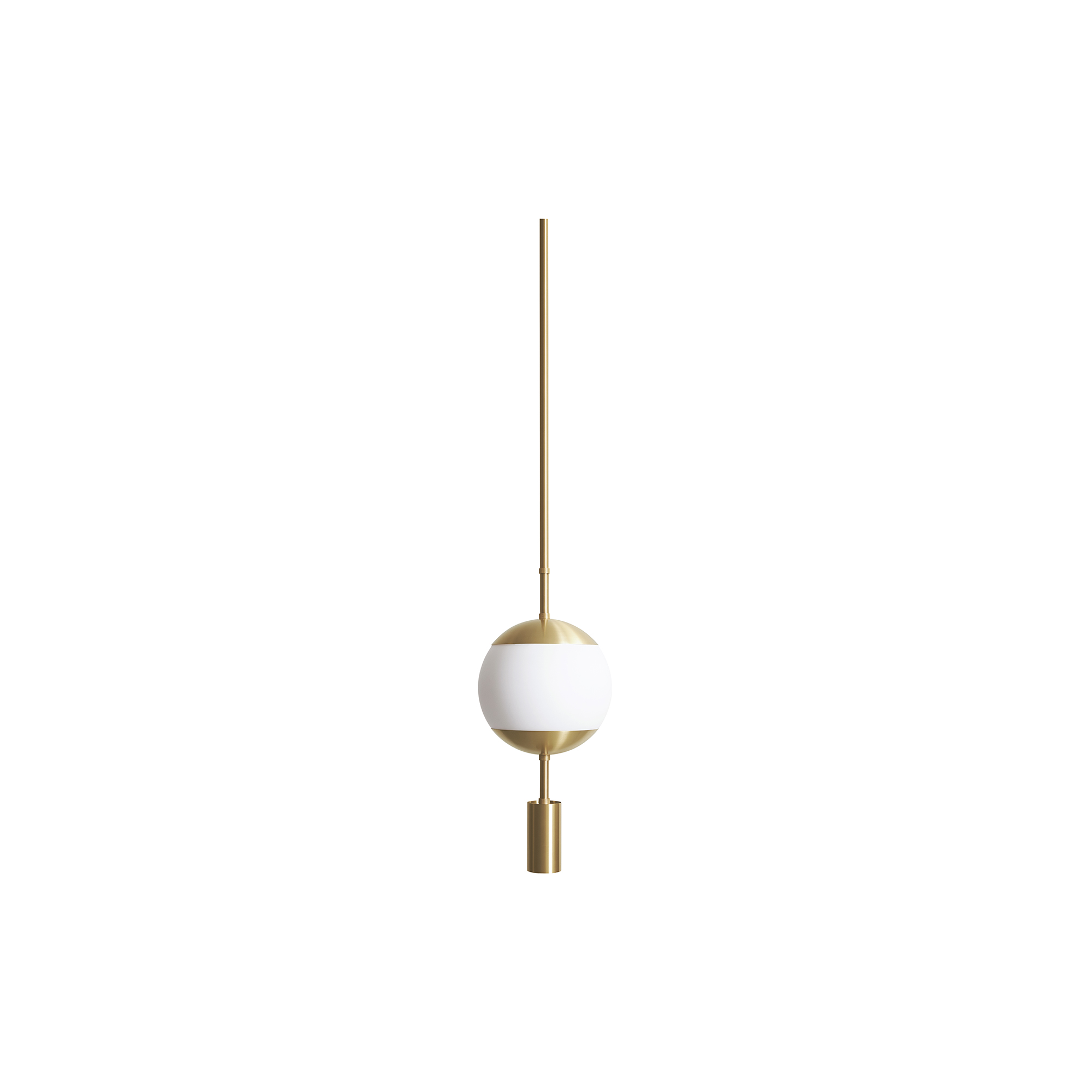 Rubn - Monroe 1 Ceiling with Spot, brass/opal