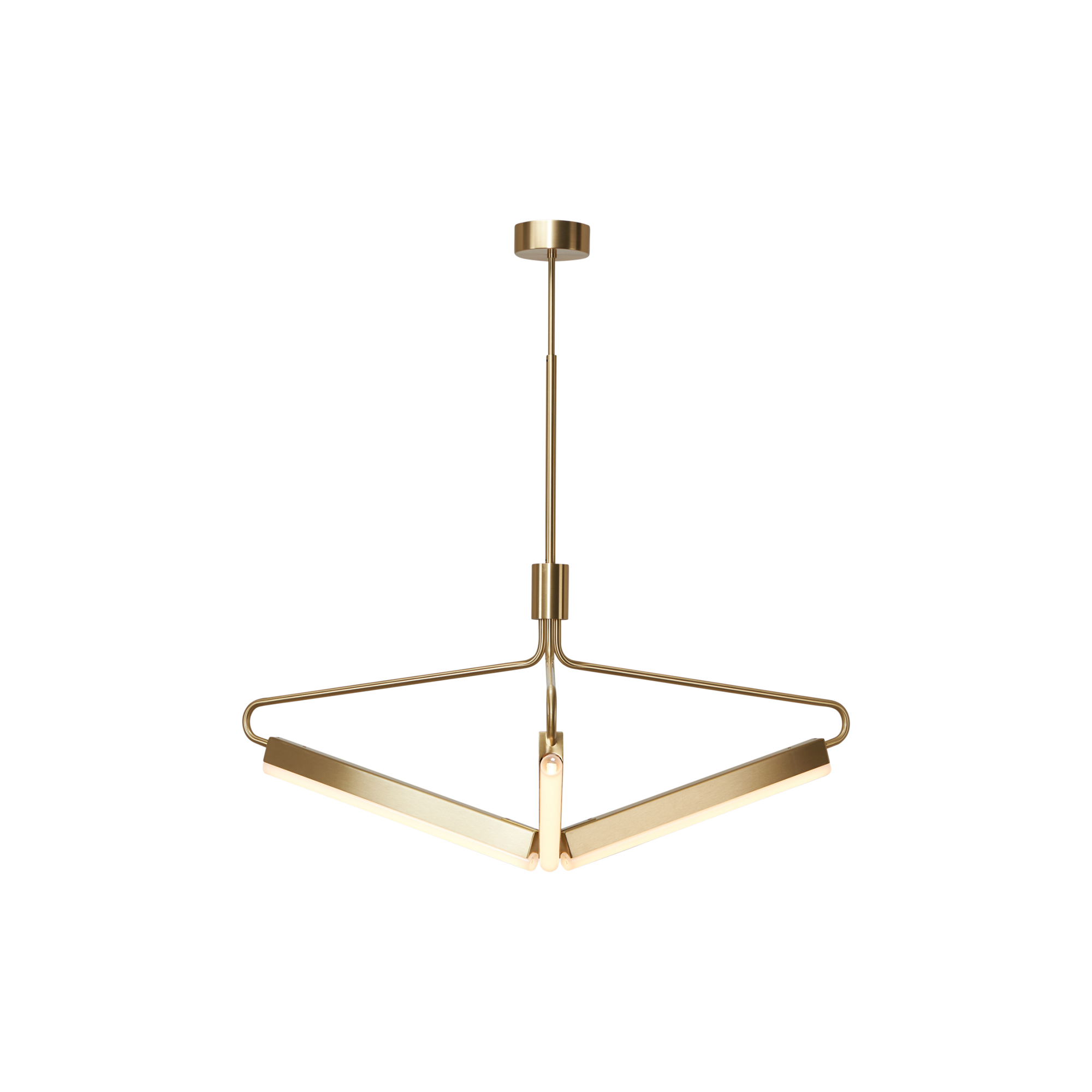 Rubn - Angel 3 500 Wide Chandelier, brass