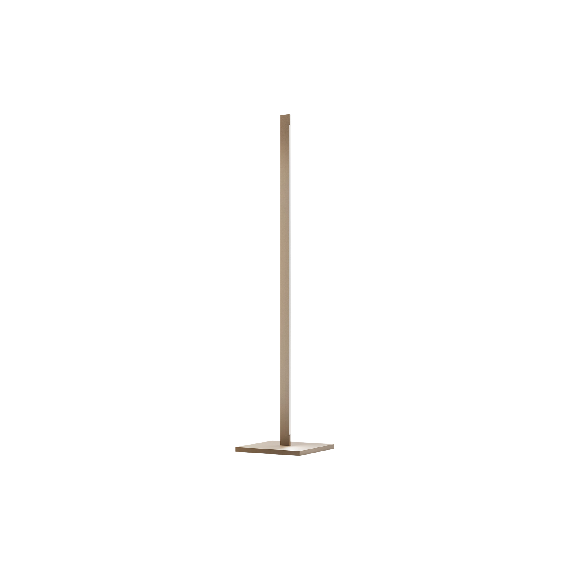 LIGHT-POINT - INLAY F1 LINEAR gulvlampe, satin gold/satin gold - H: 162,1 x Ø 35 cm.