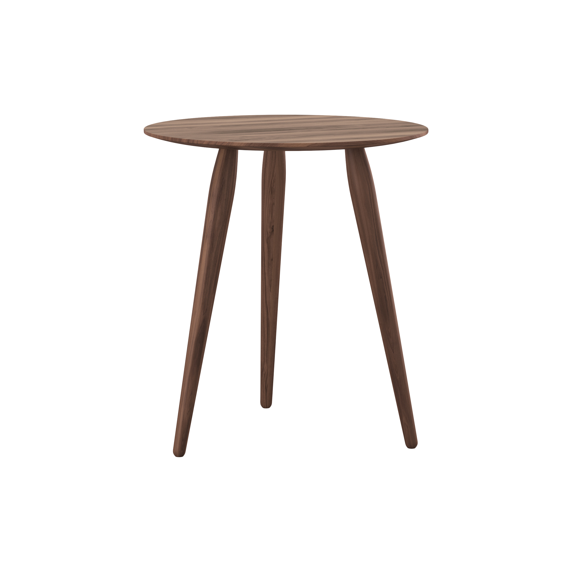 Bruunmunch Furniture - PLAYround Ø45 sofabord, naturolieret valnød - H50 cm