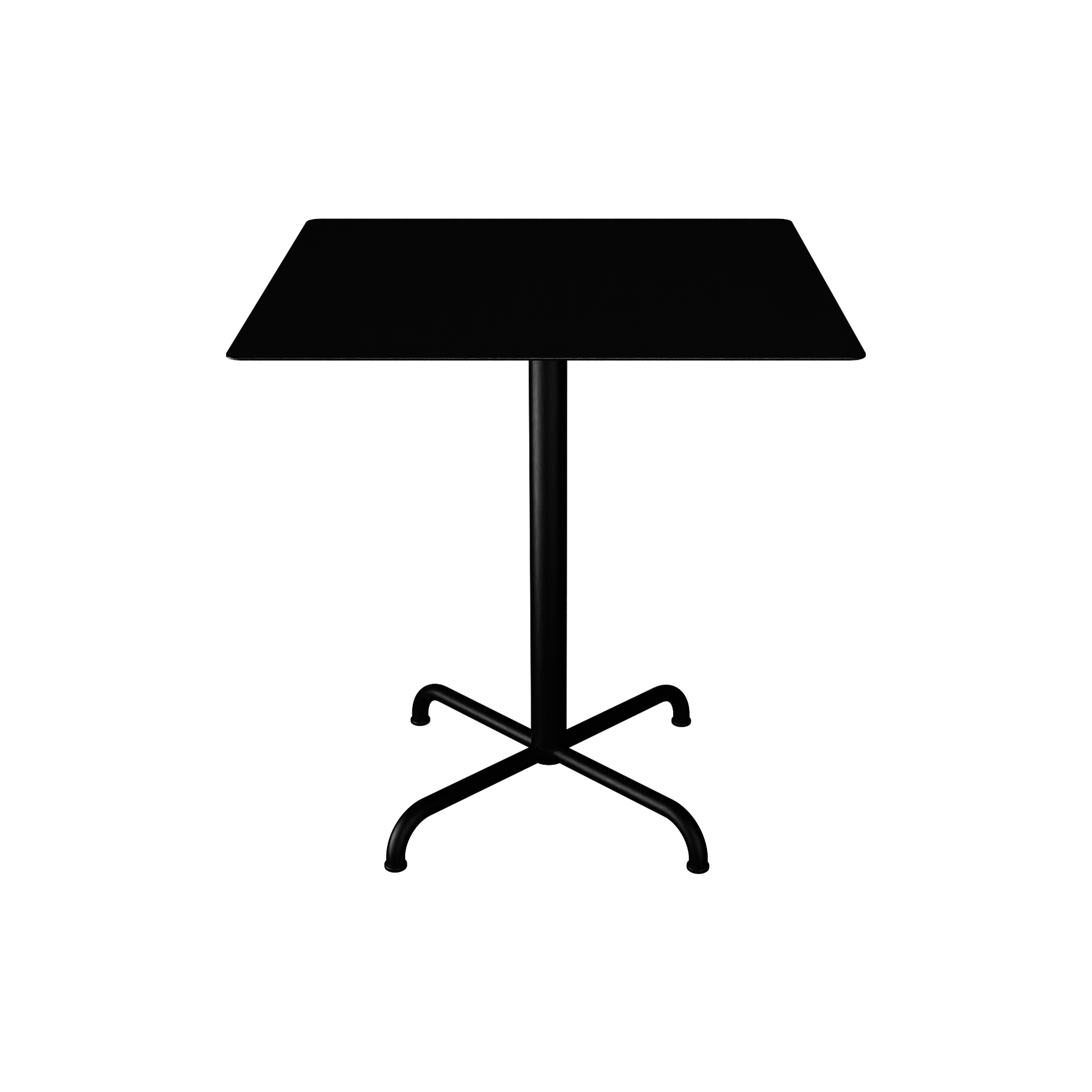 HOUE - PICO Café Table with 4 Star Base 70x70, black