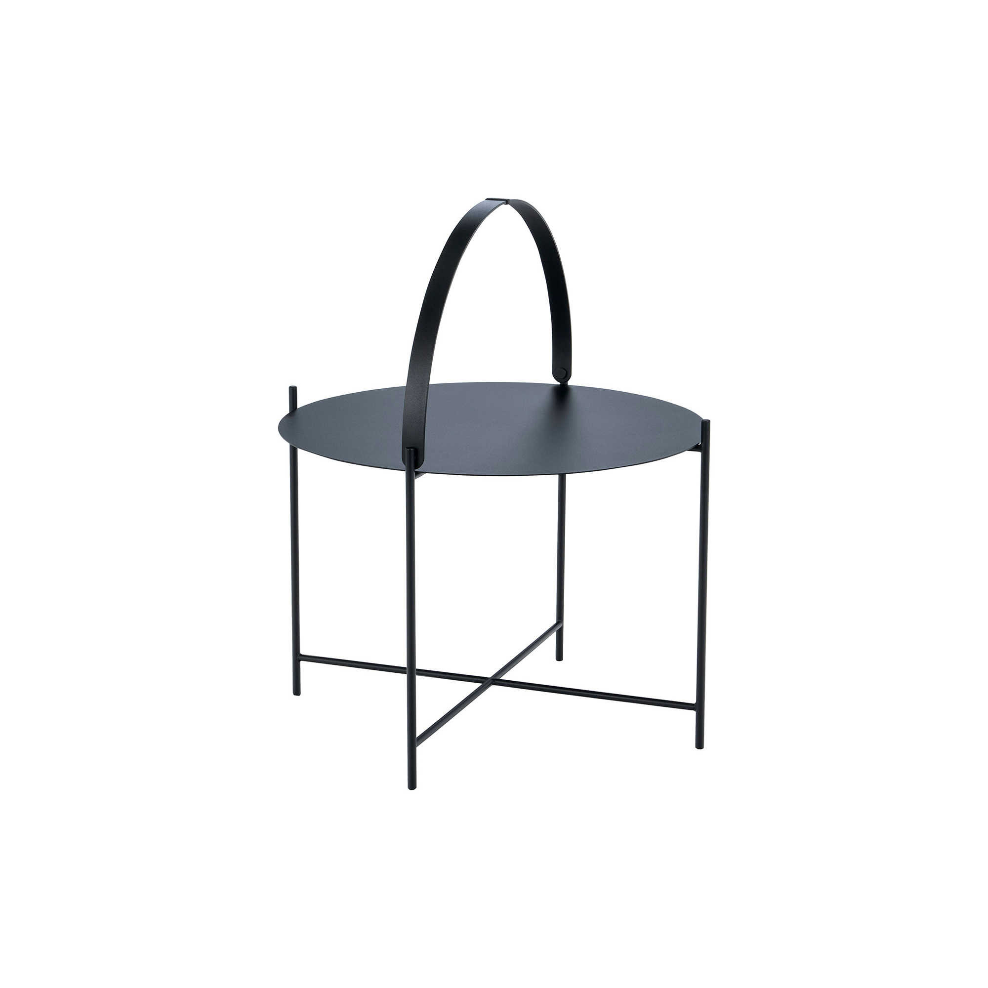 HOUE - EDGE bakkebord, black - H: 46 x Ø 62 cm.