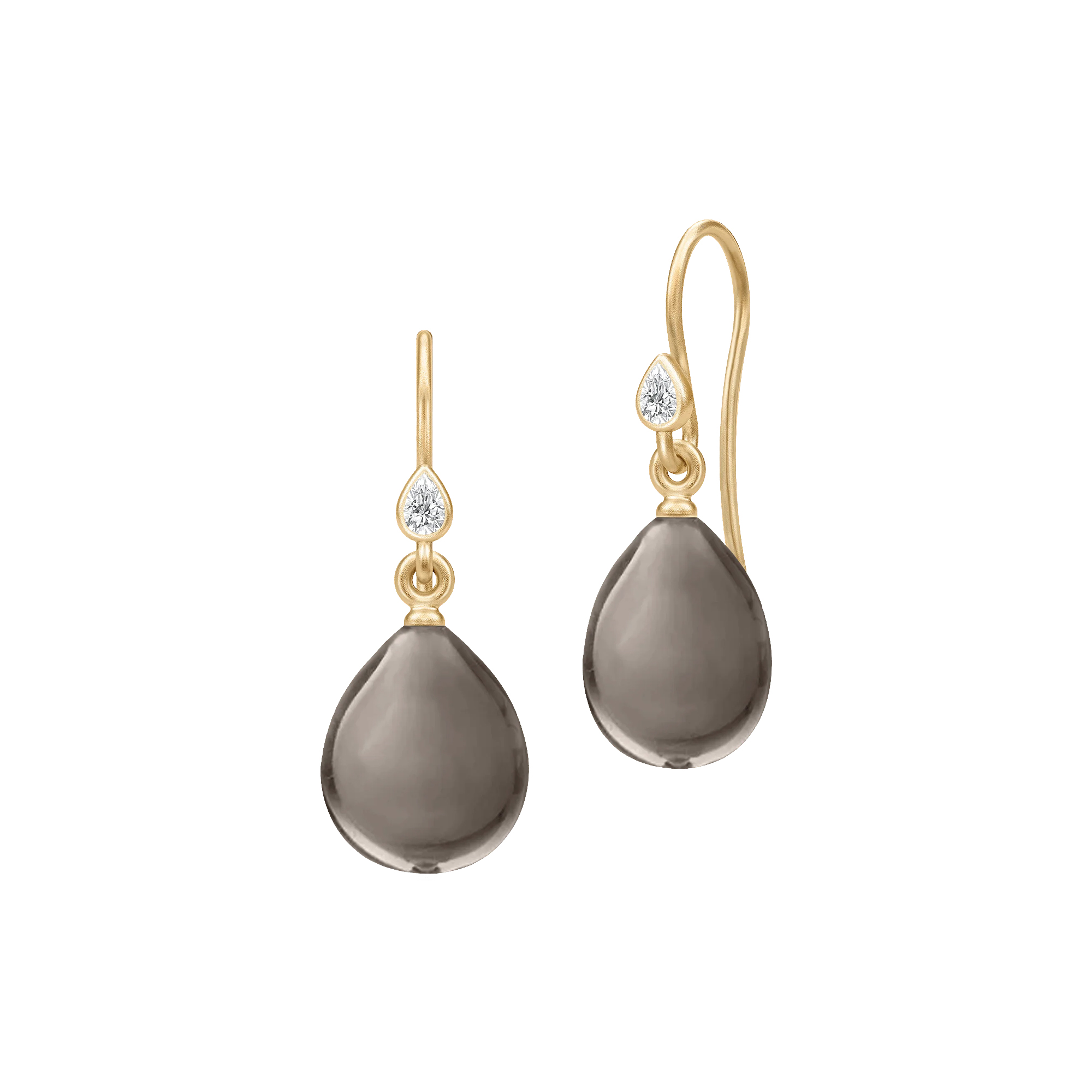 Julie Sandlau - Prima Ballerina Øreringe, gold/smokey, Prime