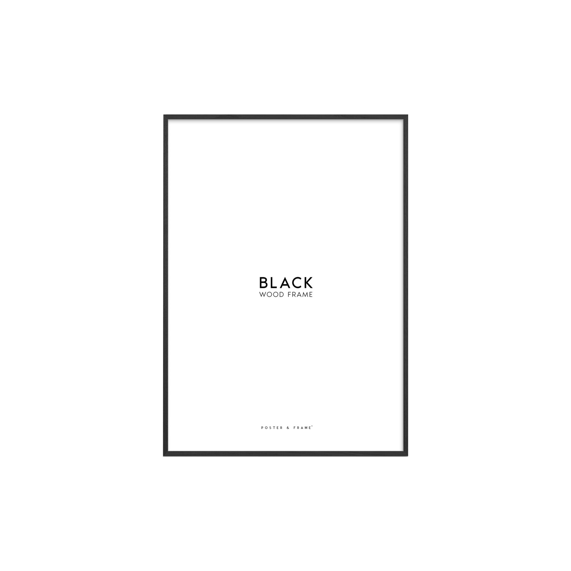 Poster & Frame - Wood Frame, black - 30x40 cm