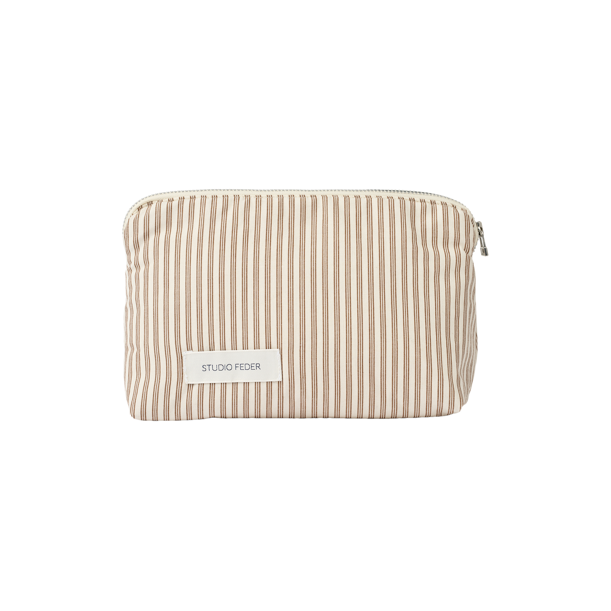 Studio Feder - Celia toilettaske mini, brown beach stripe