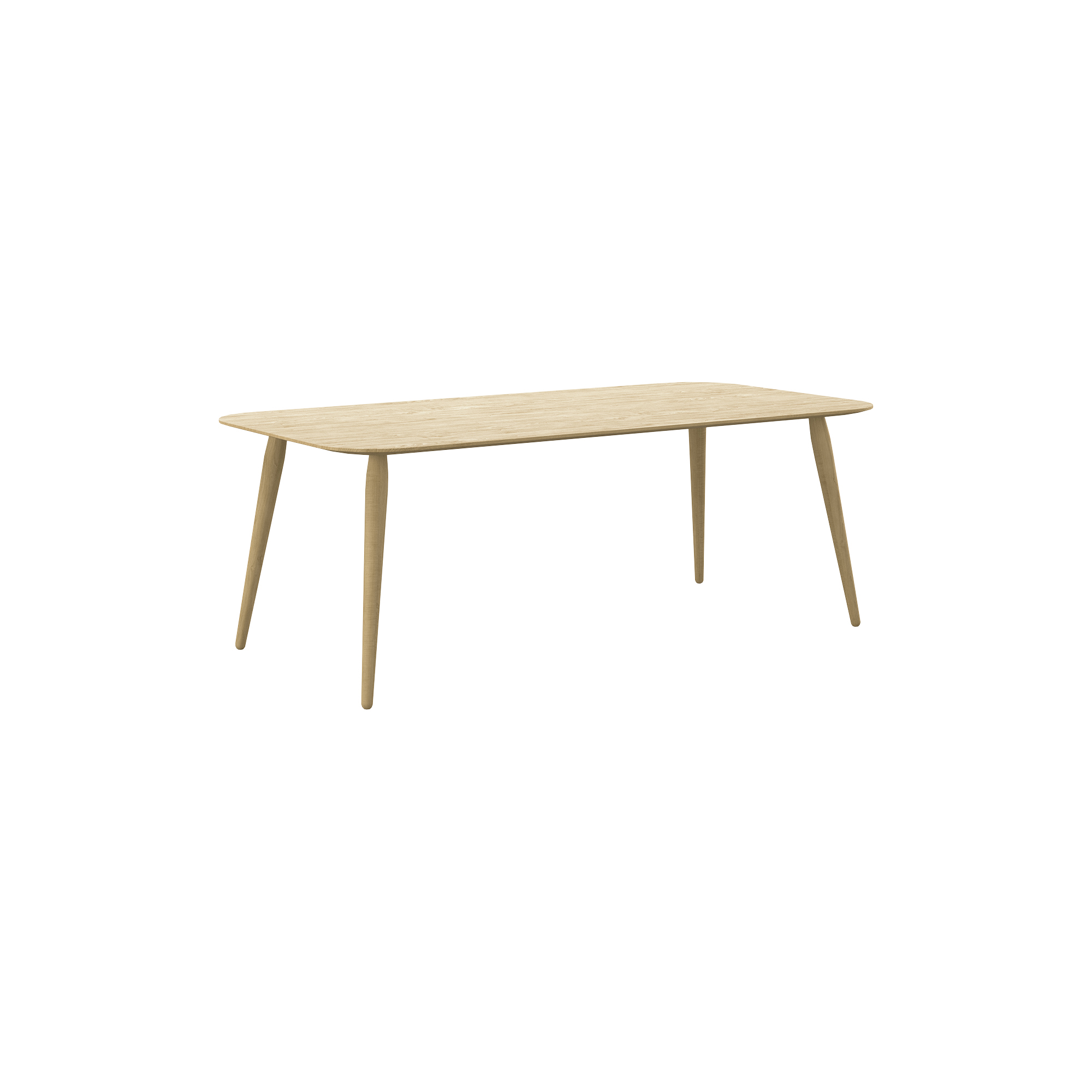 Bruunmunch Furniture - PLAYrectangular sofabord, hvidolieret eg - H44 cm