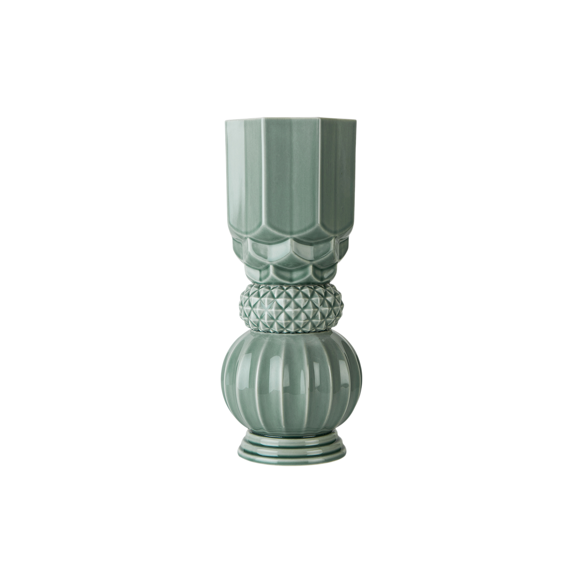 Dottir Nordic Design - Samsurium Towerbell vase, peacock