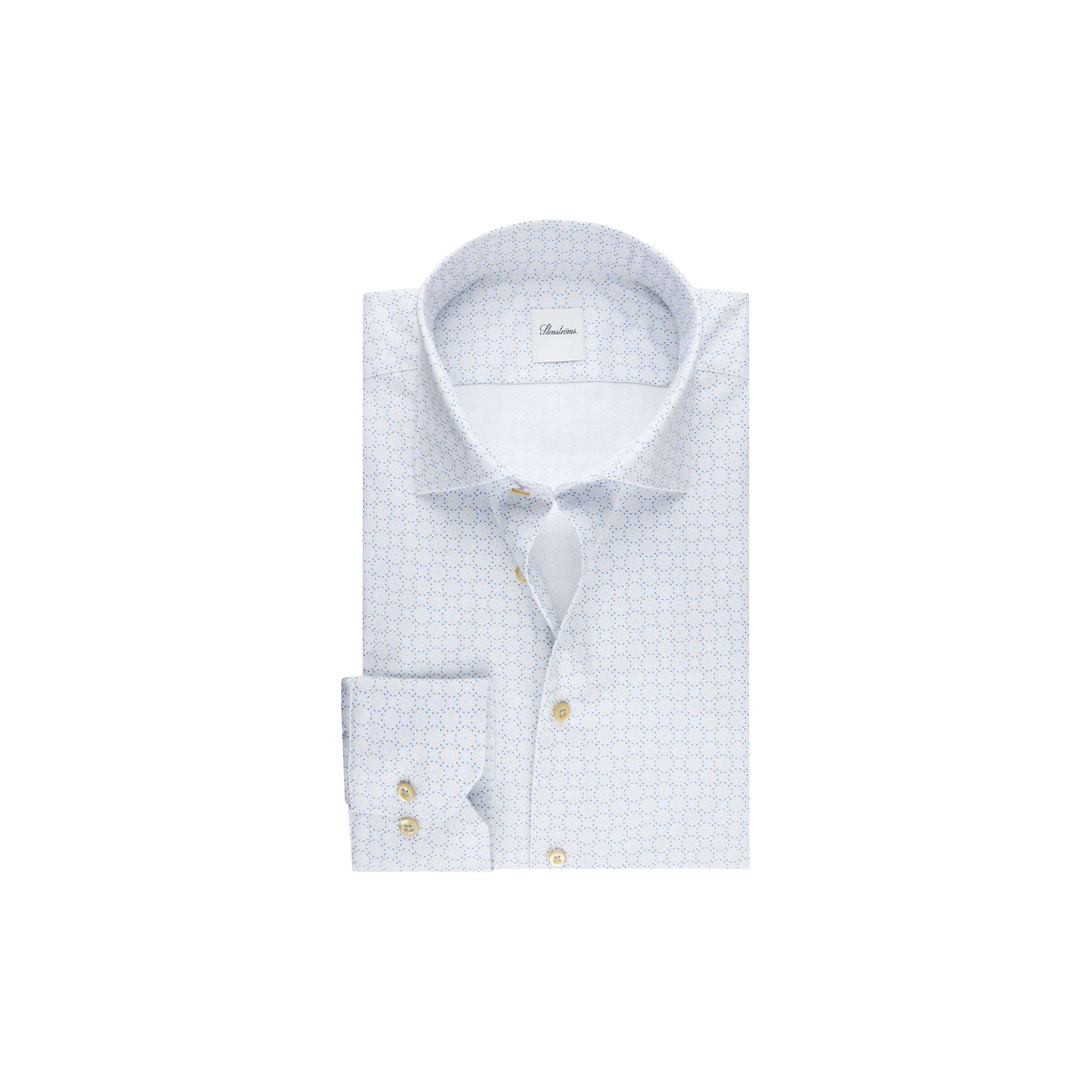 Stenströms - Slimline C75 RM cuff, light blue pattern - Str. 42