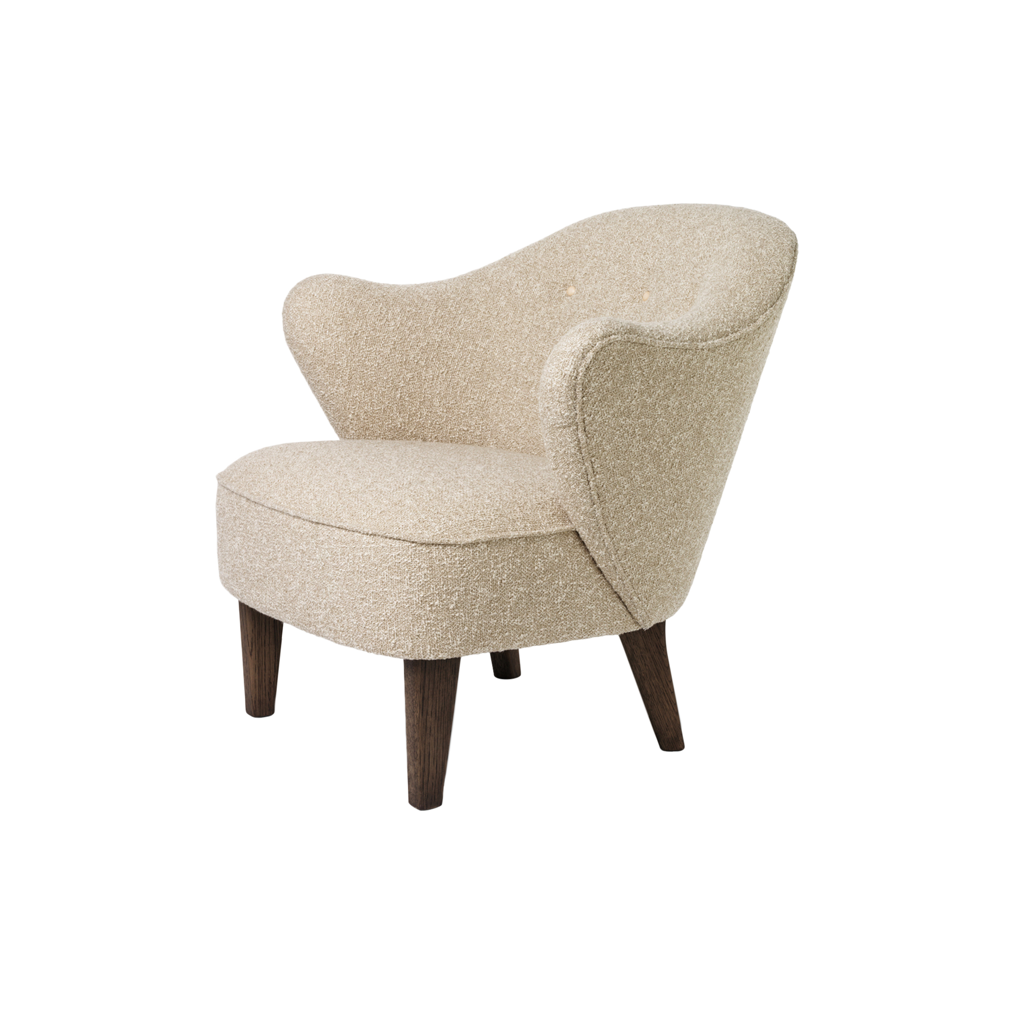 Audo Copenhagen - Ingeborg Lounge Chair & Ottoman, dark stained/zero 0001