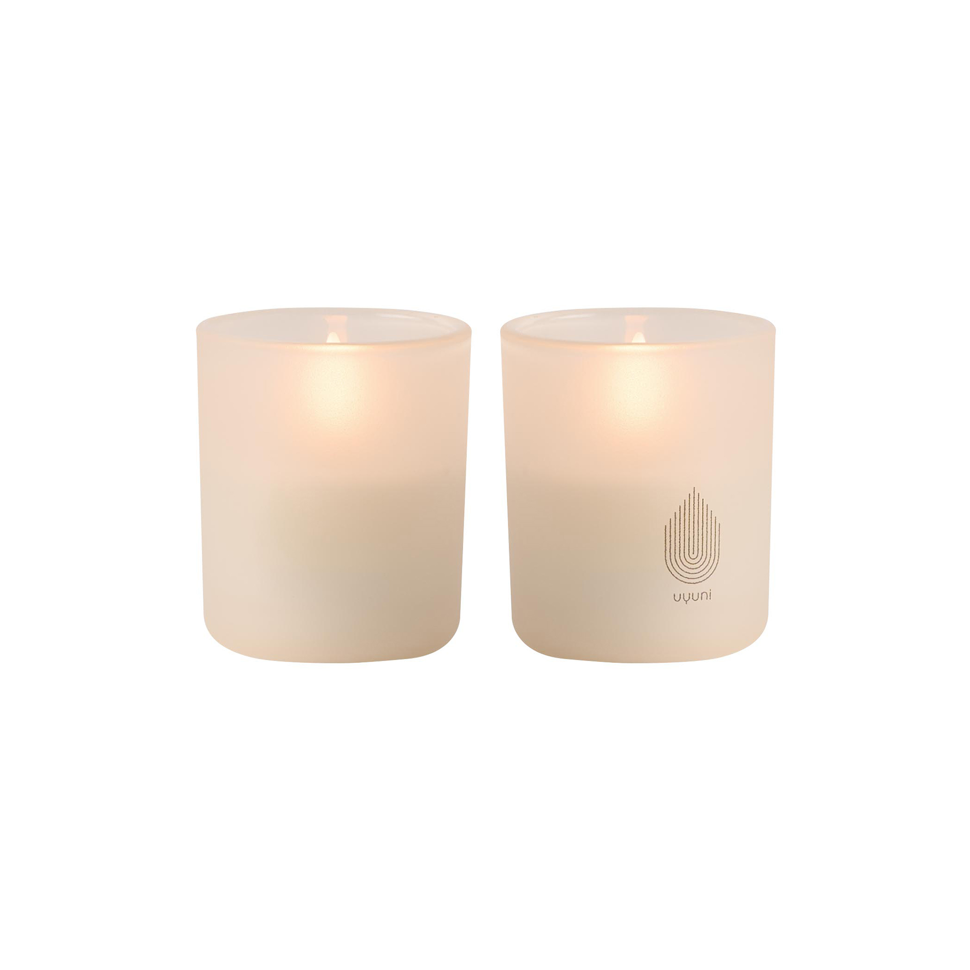 Uyuni Lighting - Glass Candle 2-pack, vanilla