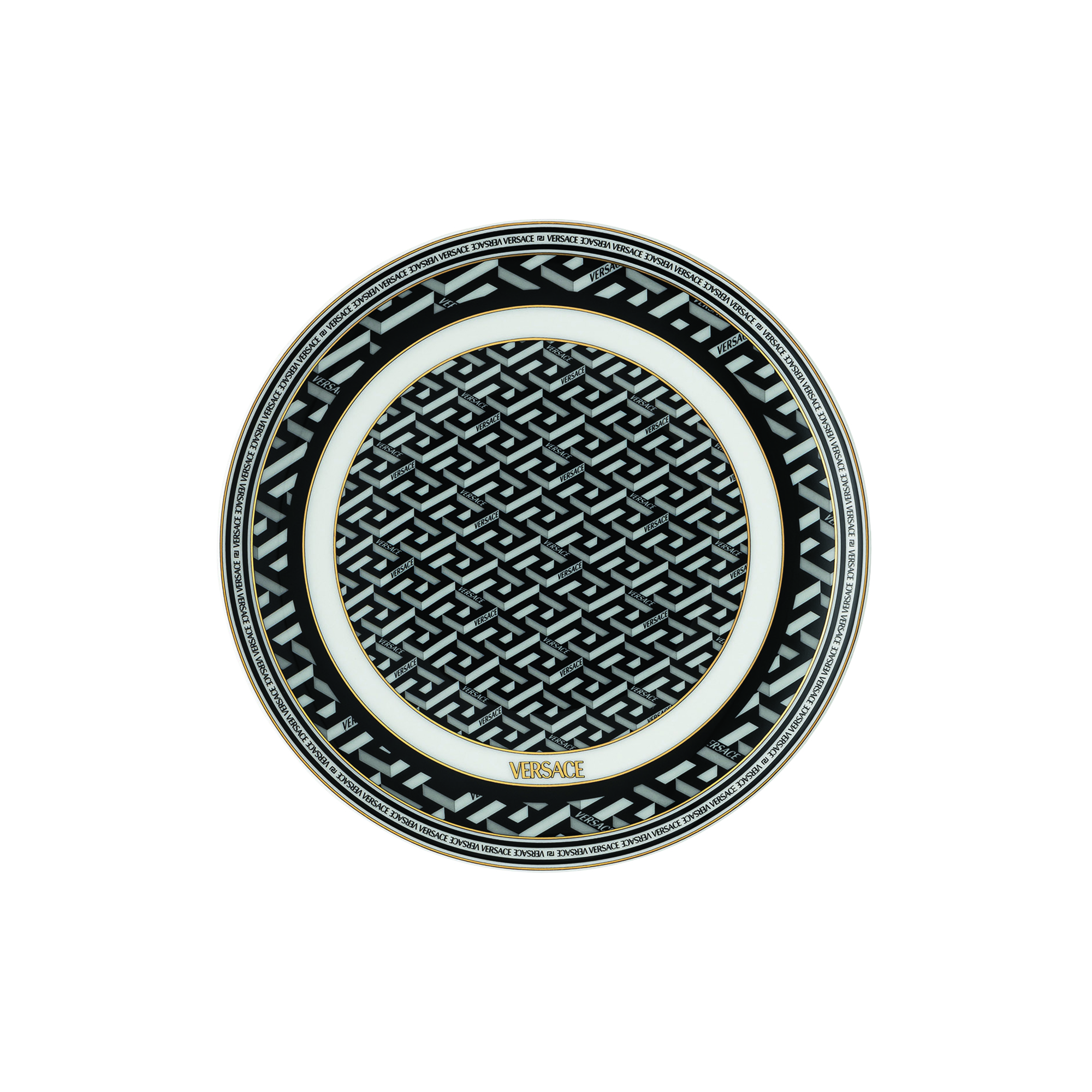 Rosenthal x Versace - Tallerken Ø 17 cm, signature black - Ø17