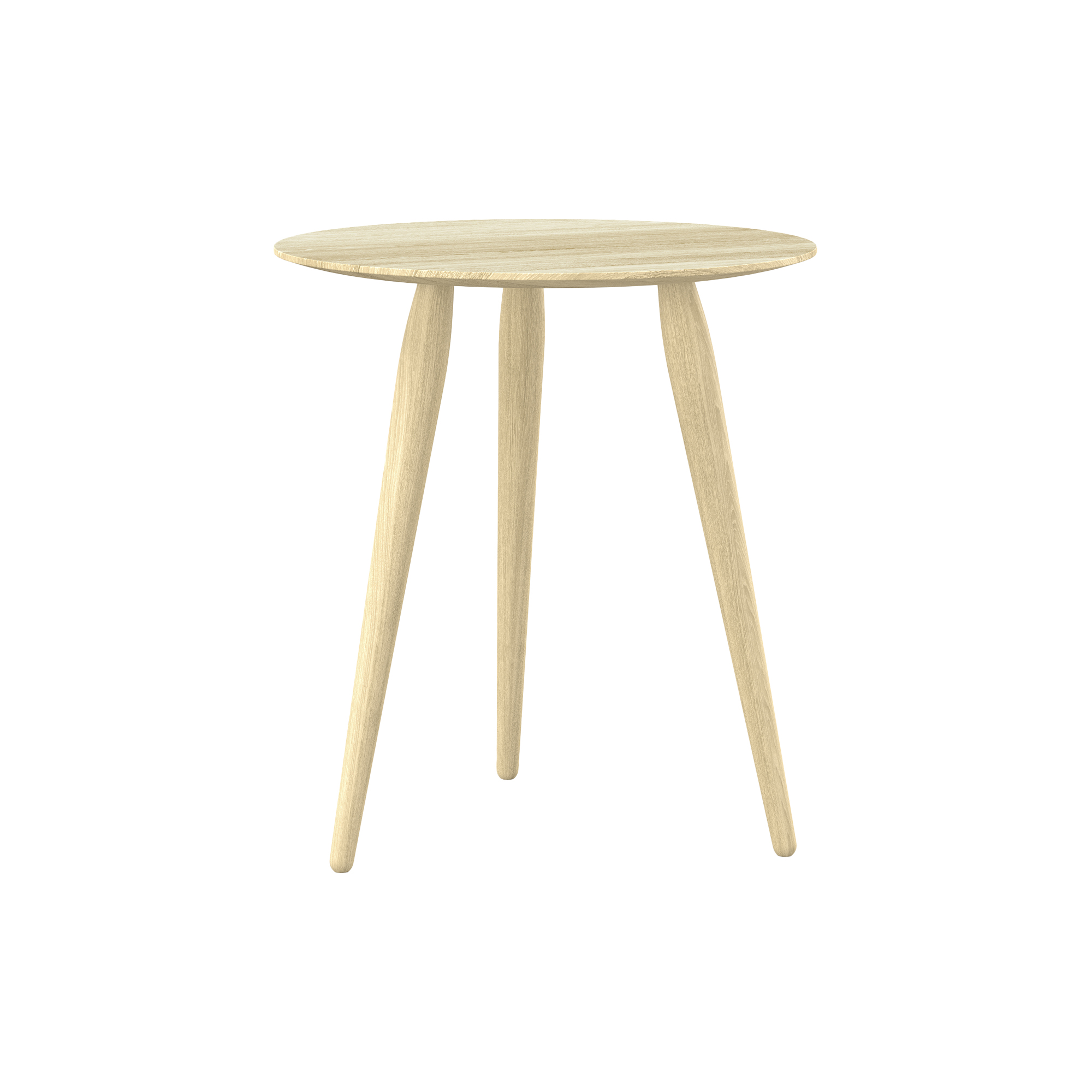 Bruunmunch Furniture - PLAYround Ø45 sofabord, sæbebehandlet eg - H50 cm