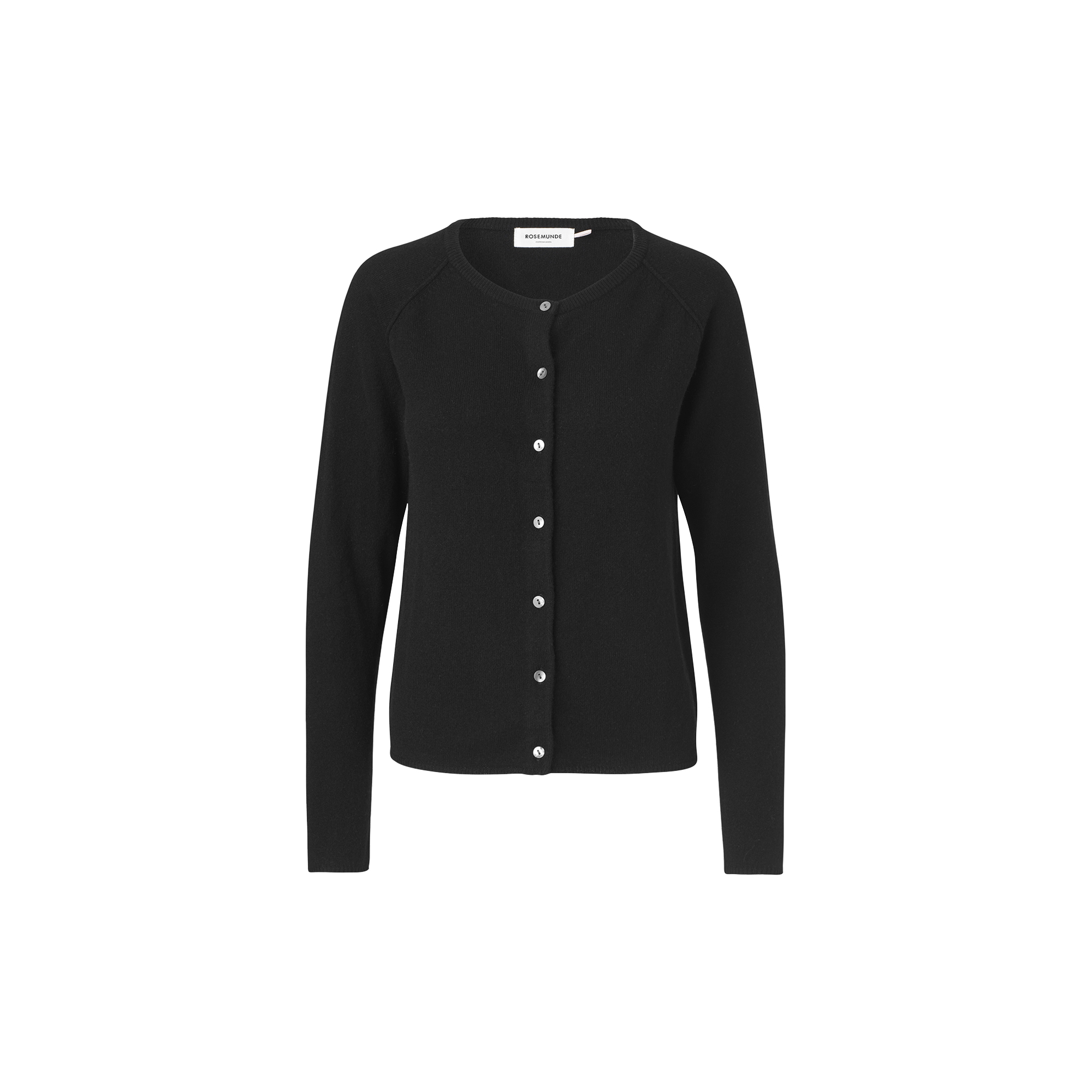 Rosemunde - Uld & kashmir cardigan, black - Str. XS