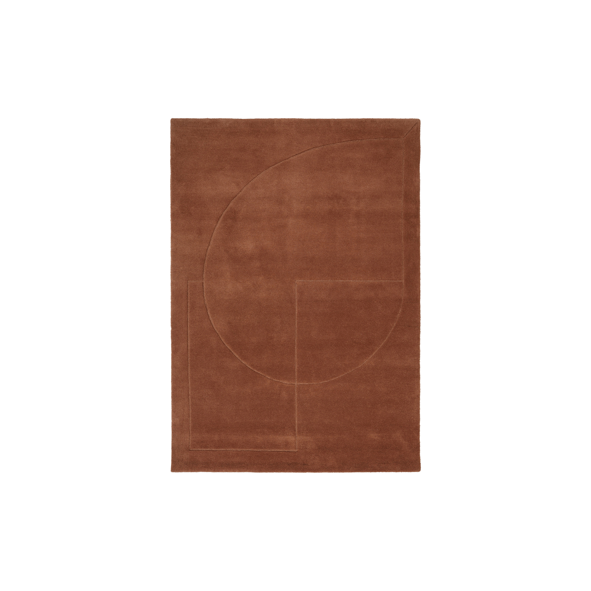 Linie Design - Lineal Poem gulvtæppe, amber - 170x240 cm