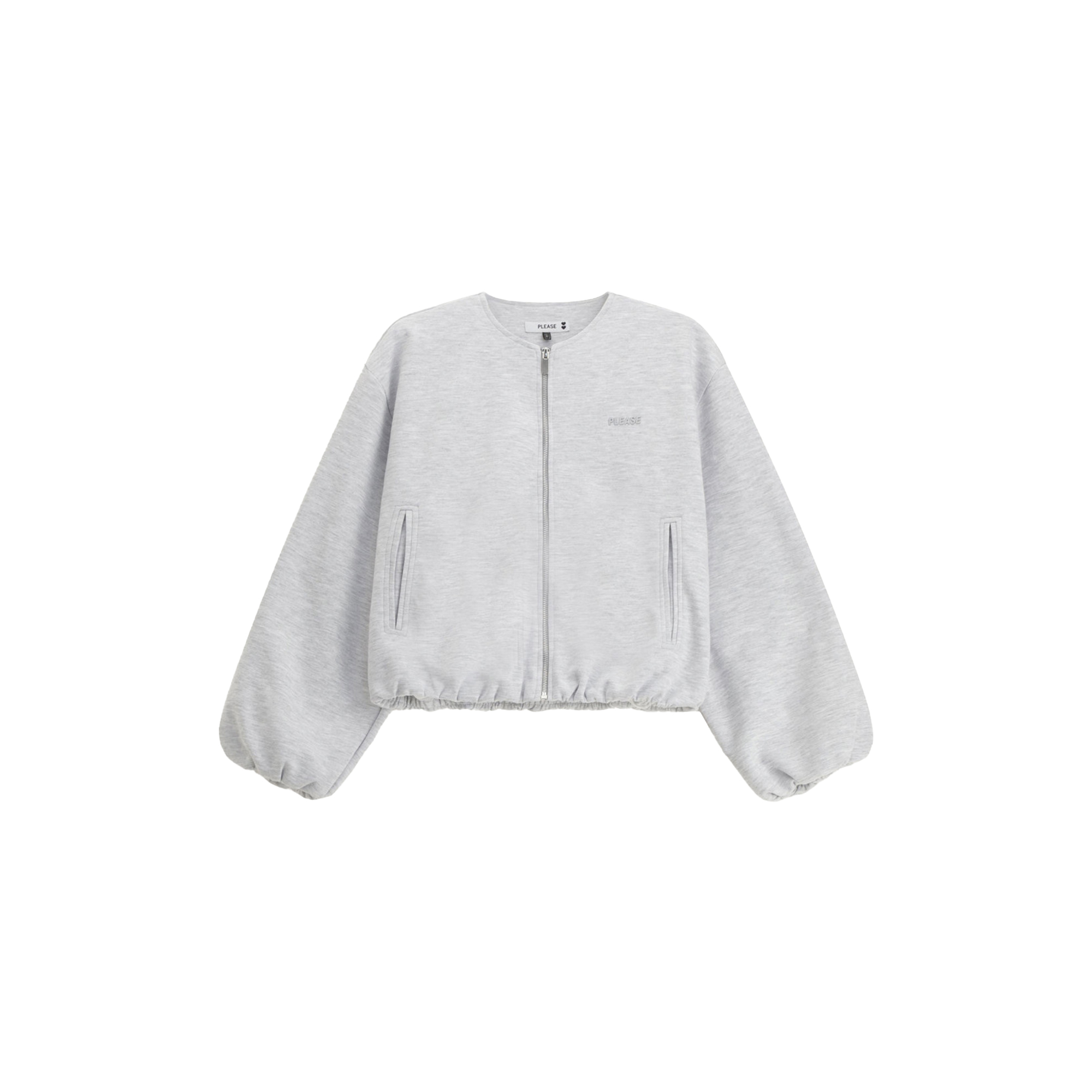 Please - Sweat, grigio melange - L