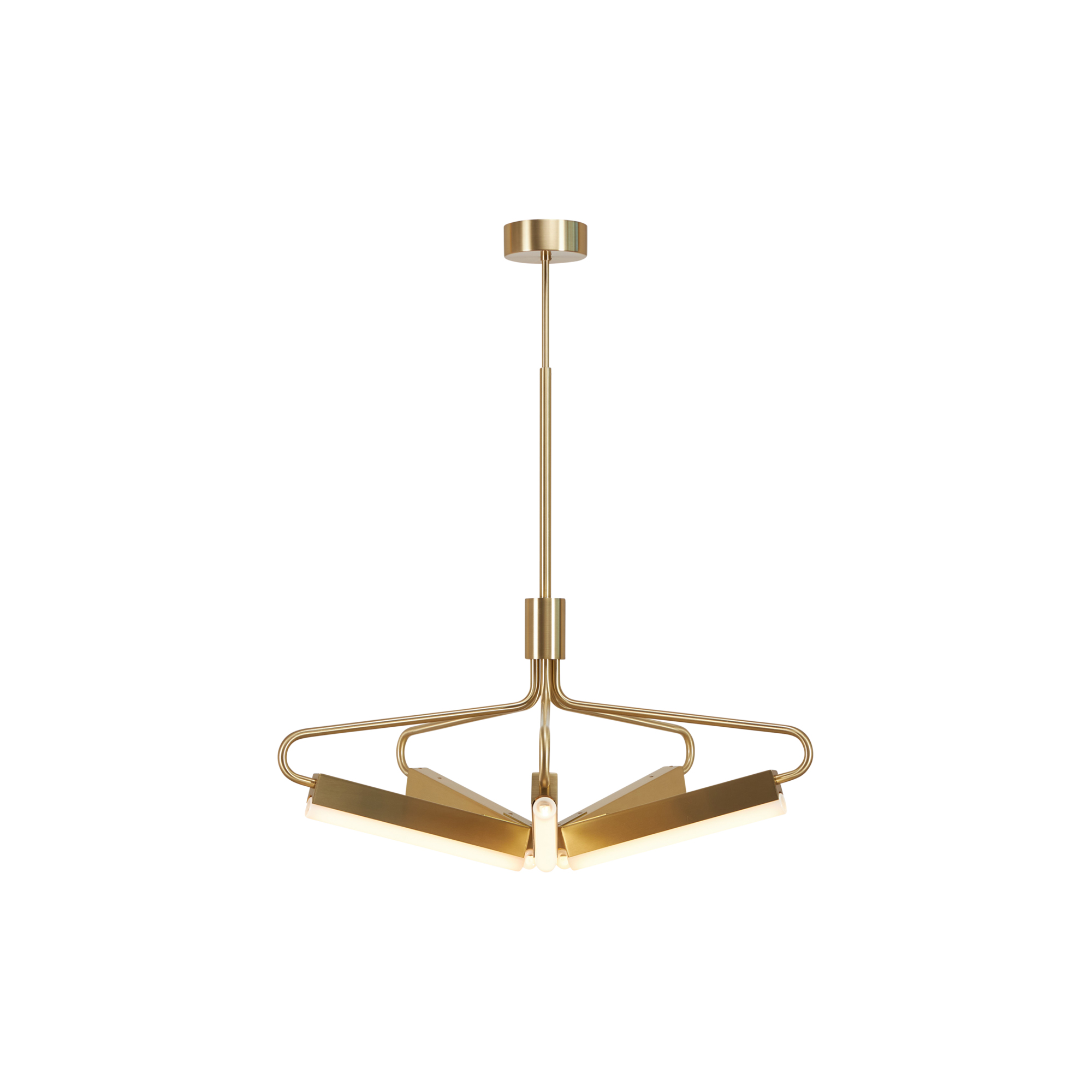 Rubn - Angel 5 300 Wide Chandelier, brass