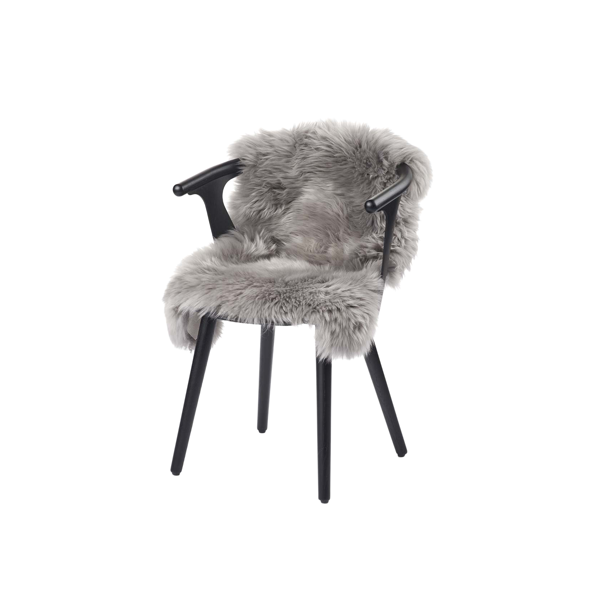 NATURES Collection - Newzealandsk Premium langhåret lammeskind, light grey - 100x60 cm.