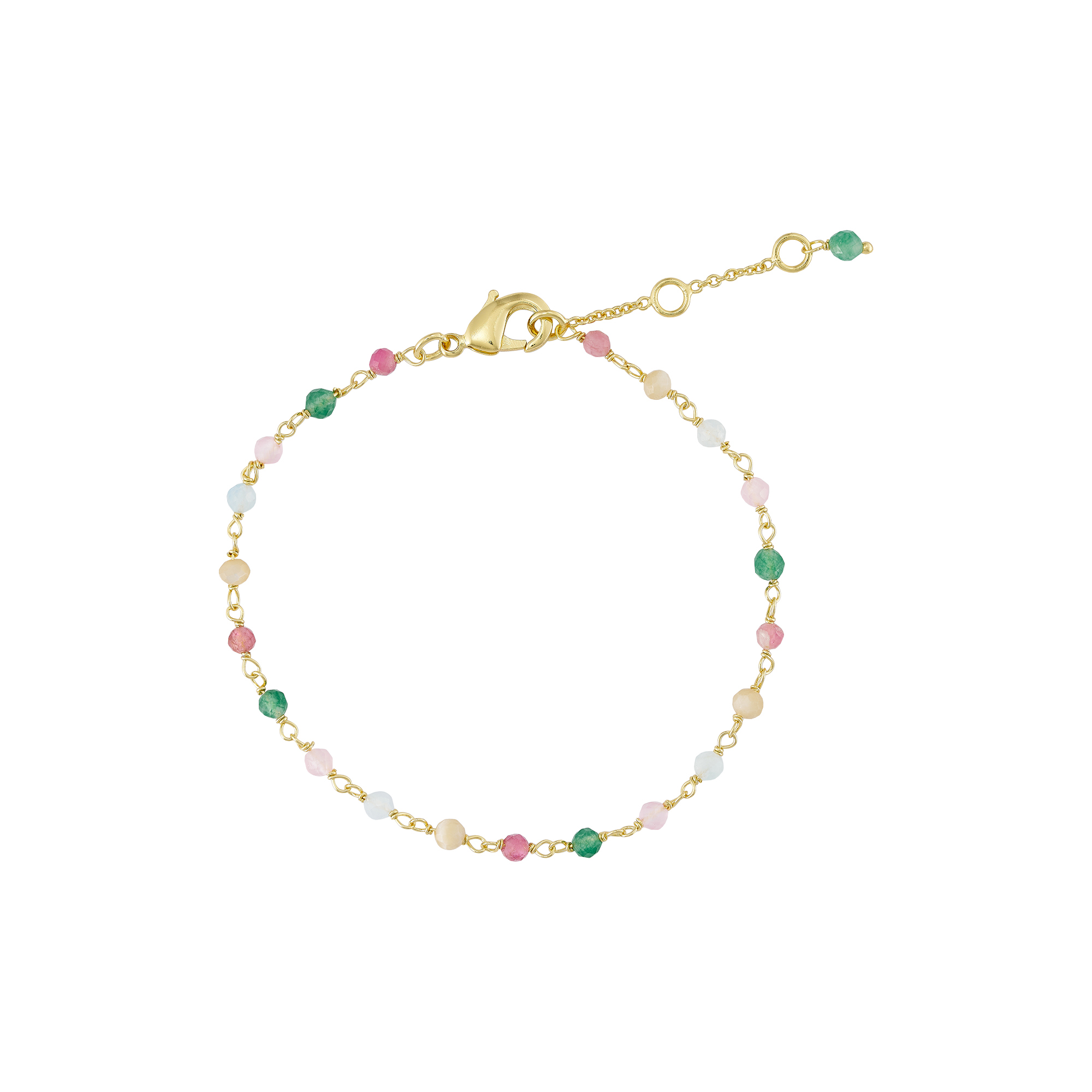 Pure by Nat - Armbånd med natursten, multi
