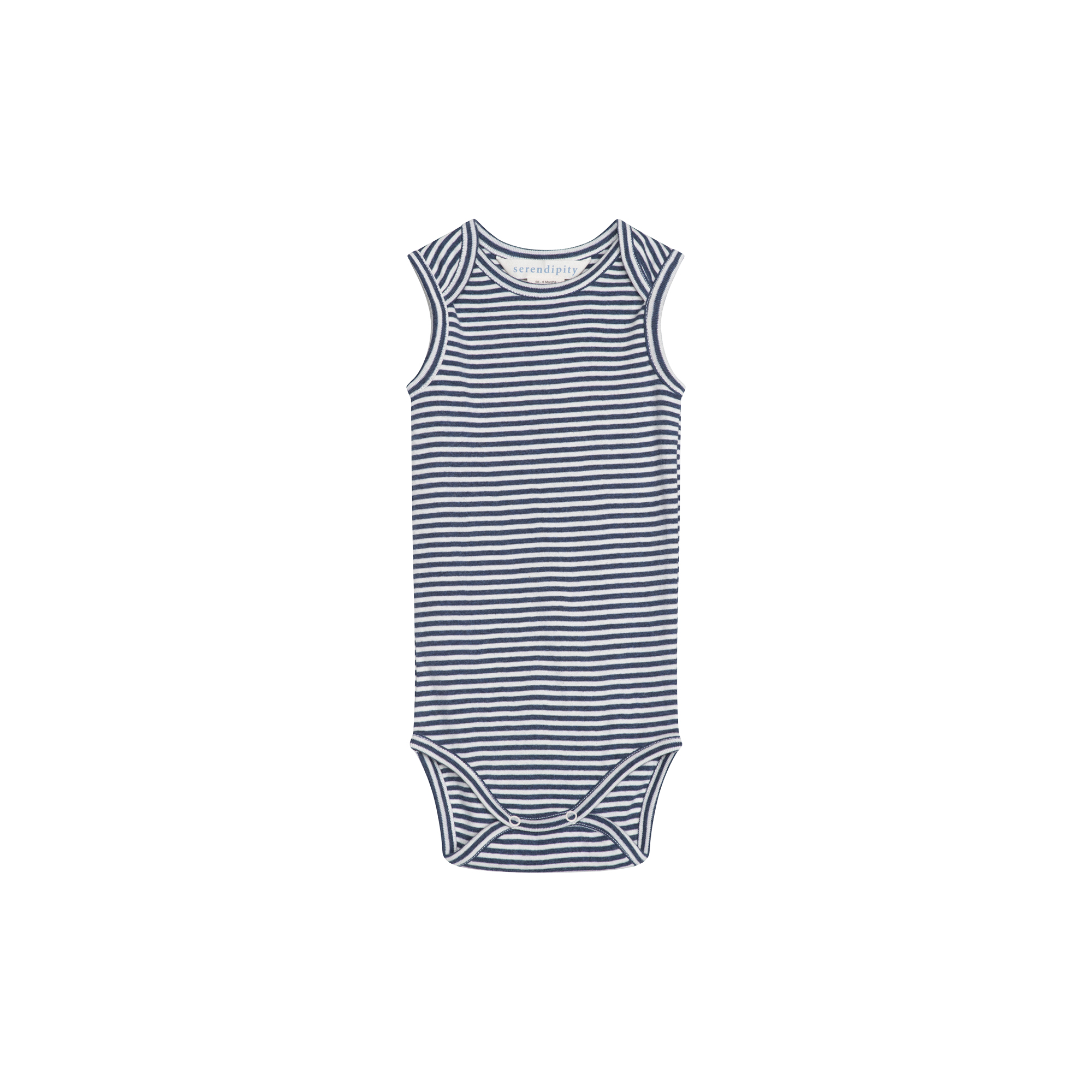 Serendipity - Baby Tank Stripe, navy/offwhite - Str. 24M-92
