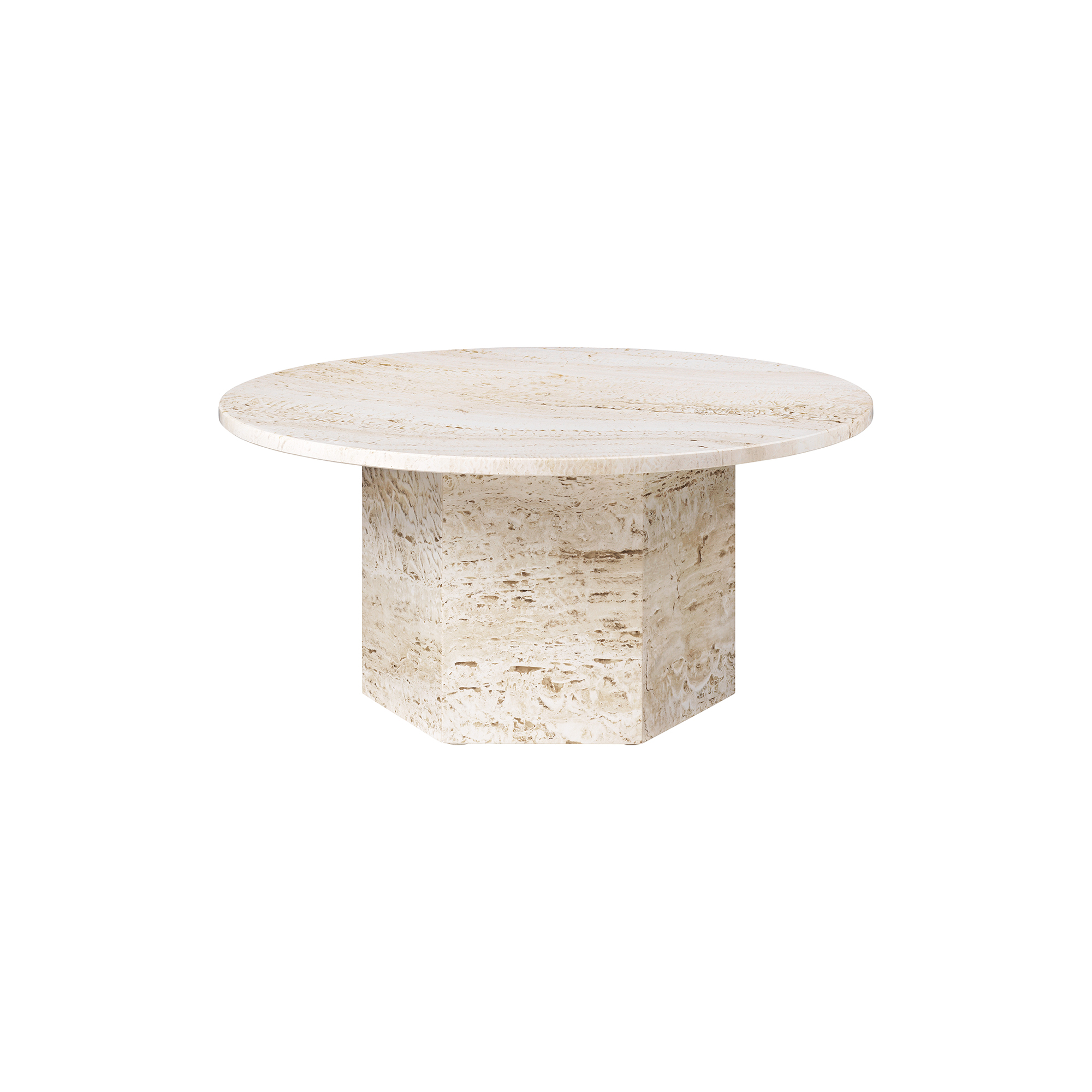 GUBI - Epic Coffee Table, neutral white - Ø80 cm
