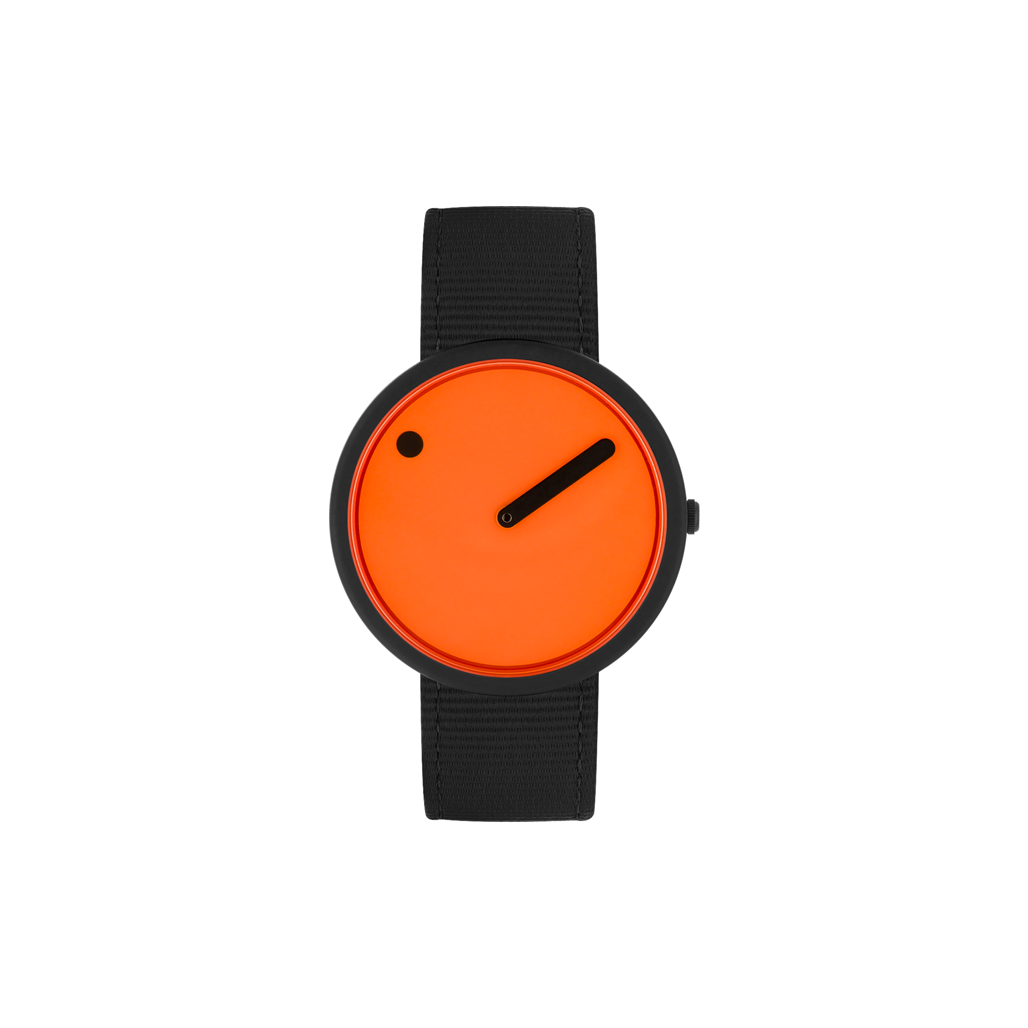 PICTO - PICTO armbåndsur, signal orange/matt black/manta ray black - 40mm