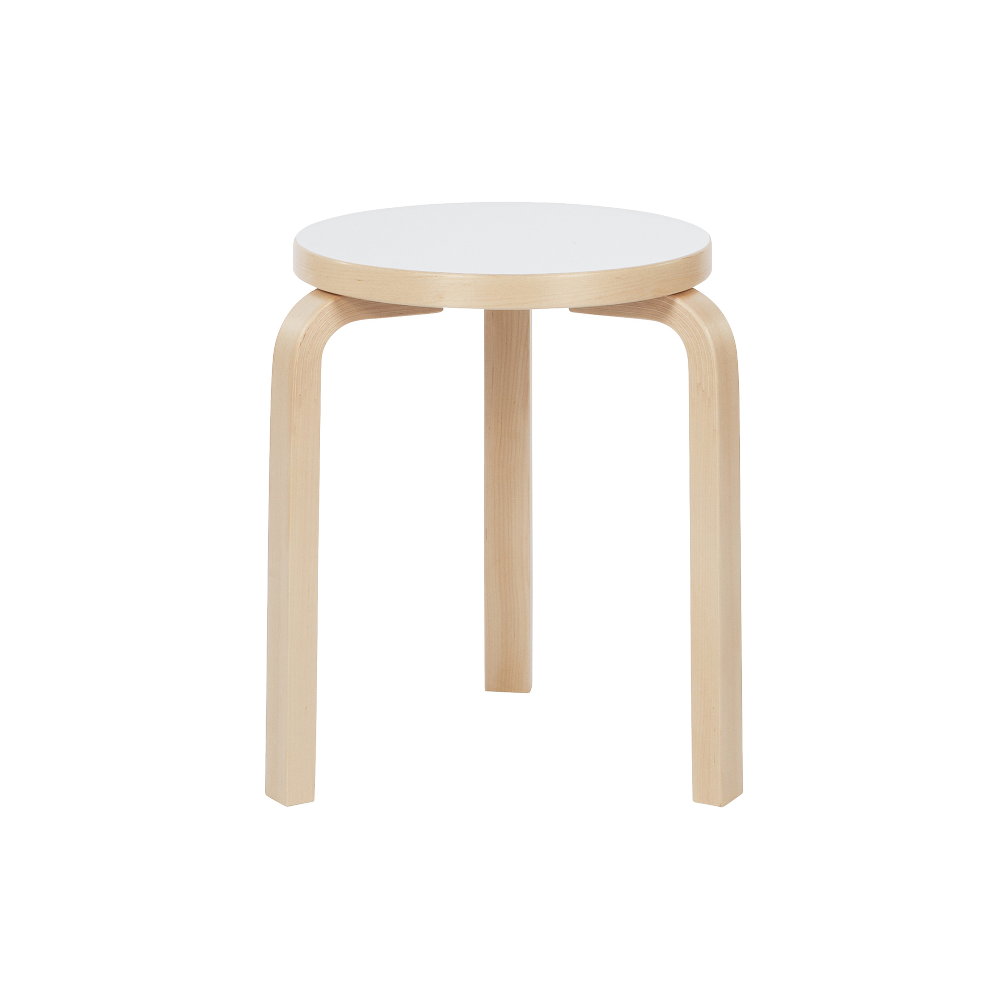 Artek - Stool 60, white laminate
