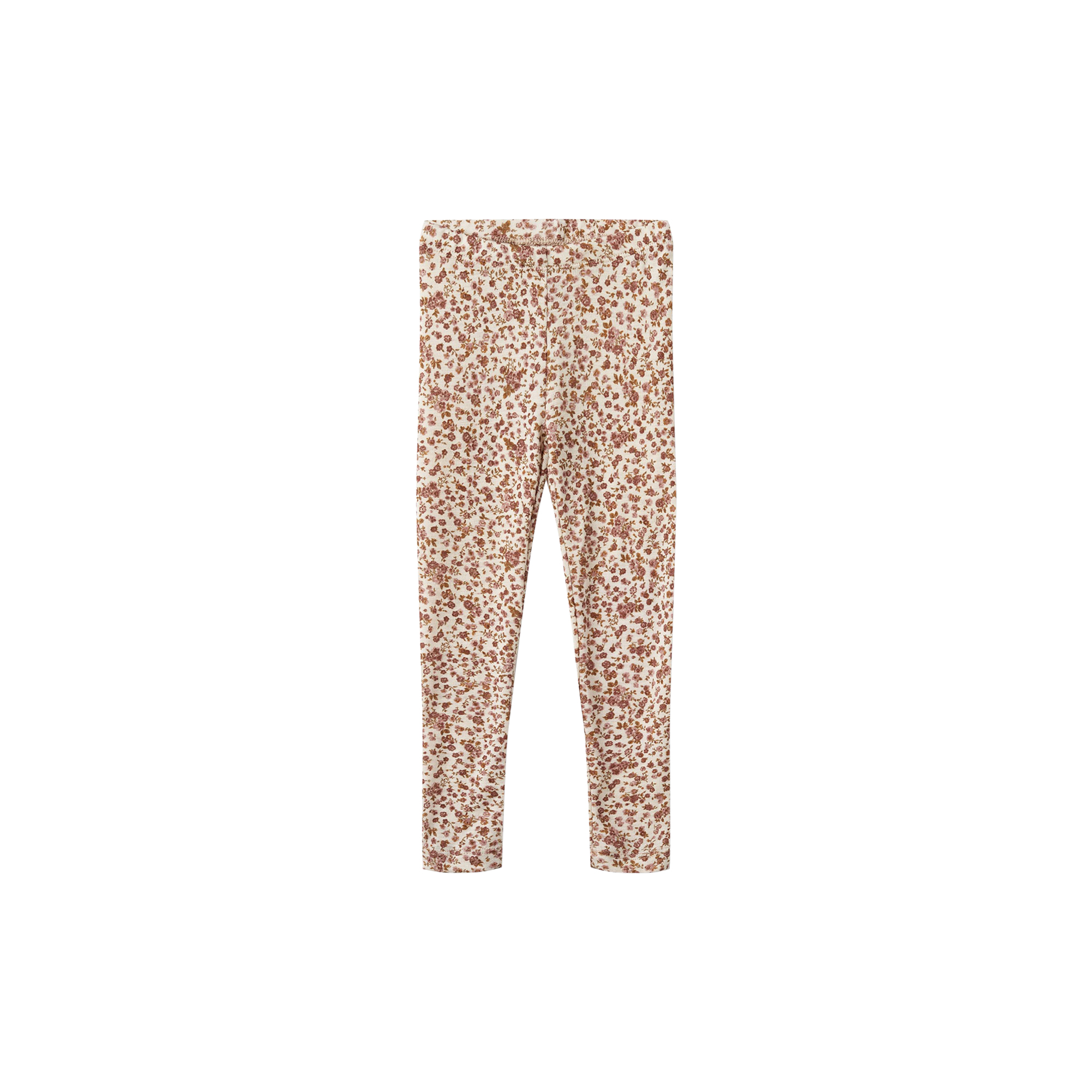 Wheat - Wool Leggings Agi, 2475 rose flowers - Str. 5Y-110