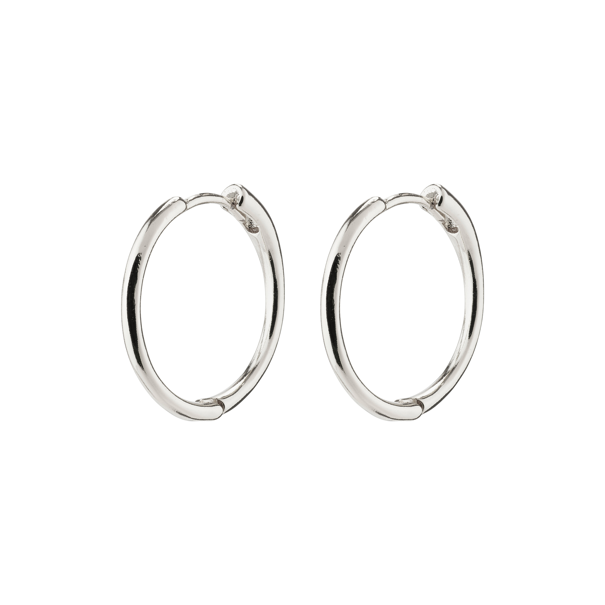 Pilgrim - EANNA recycled medium hoops, sølvbelagt