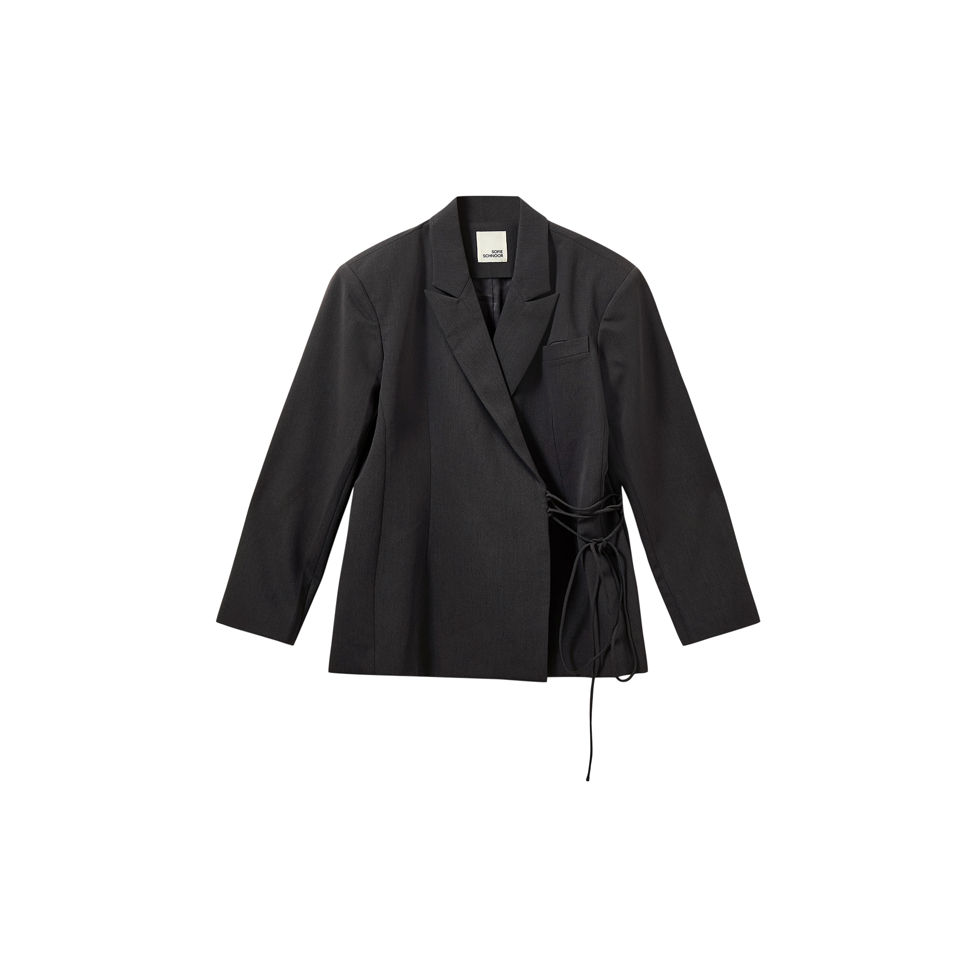 Sofie Schnoor - SussieSW Tie String Blazer, dark grey - Str. 42
