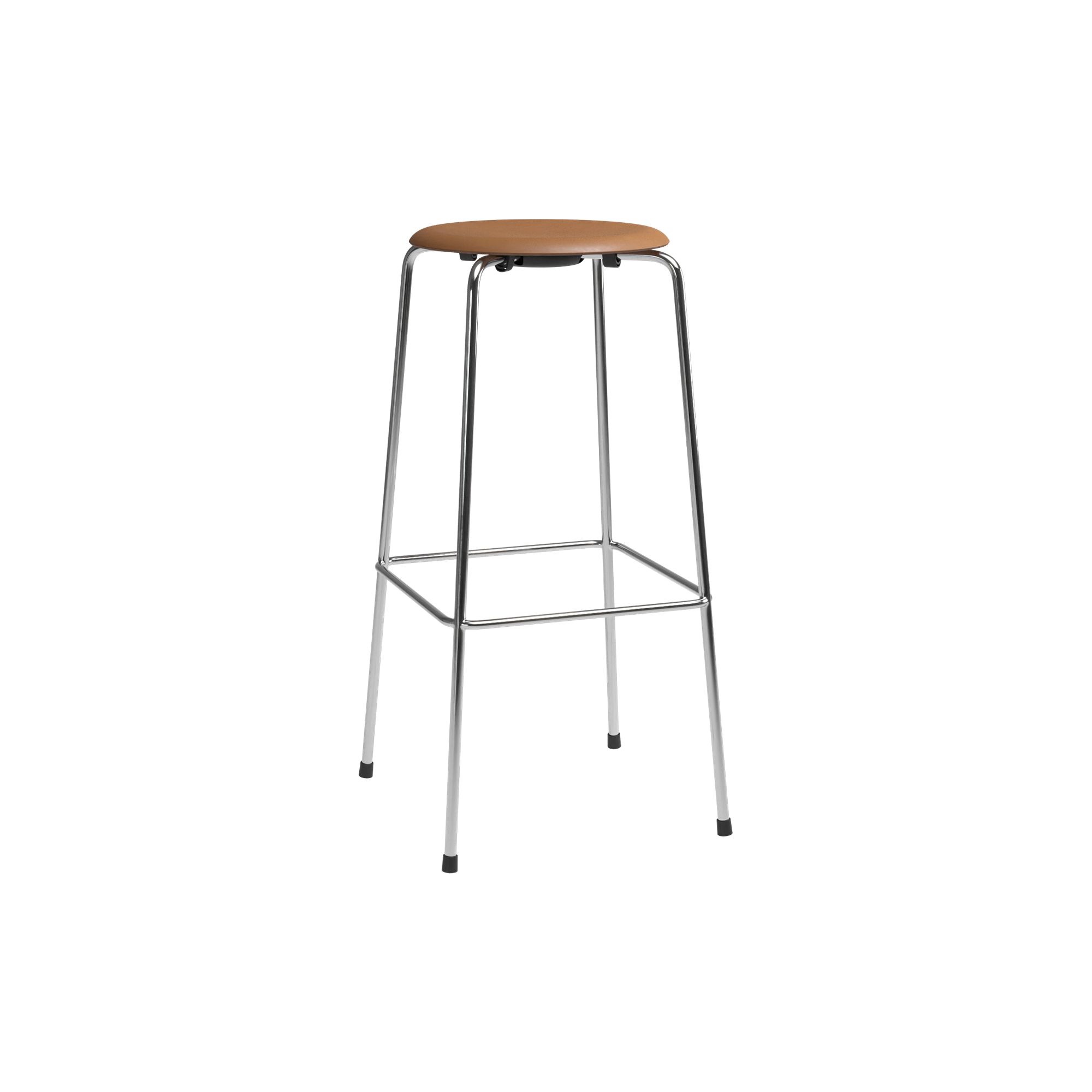 Fritz Hansen - High Dot barstol, walnut - H: 76 x L: 38,8 x B: 38,9 cm.