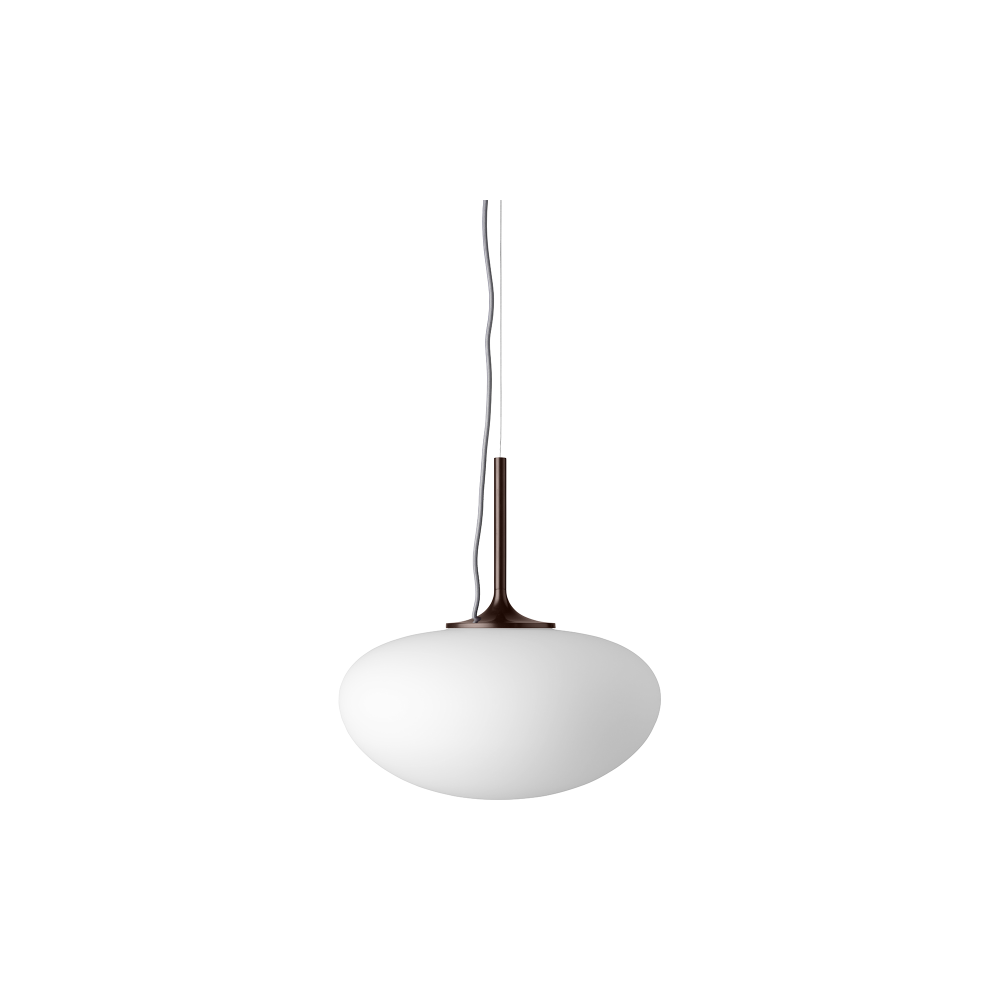 GUBI - Stemlite Pendant, black red - H: 36,5 x Ø 38 cm.