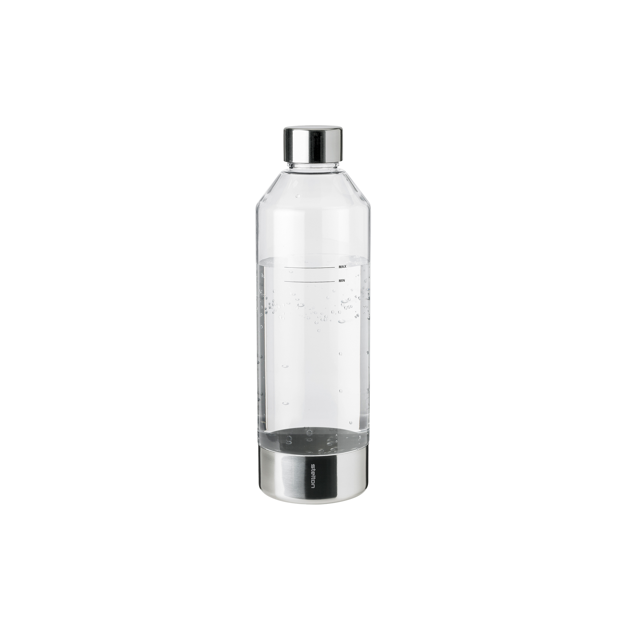 Stelton - Brus flaske til kulsyremaskine, clear/steel
