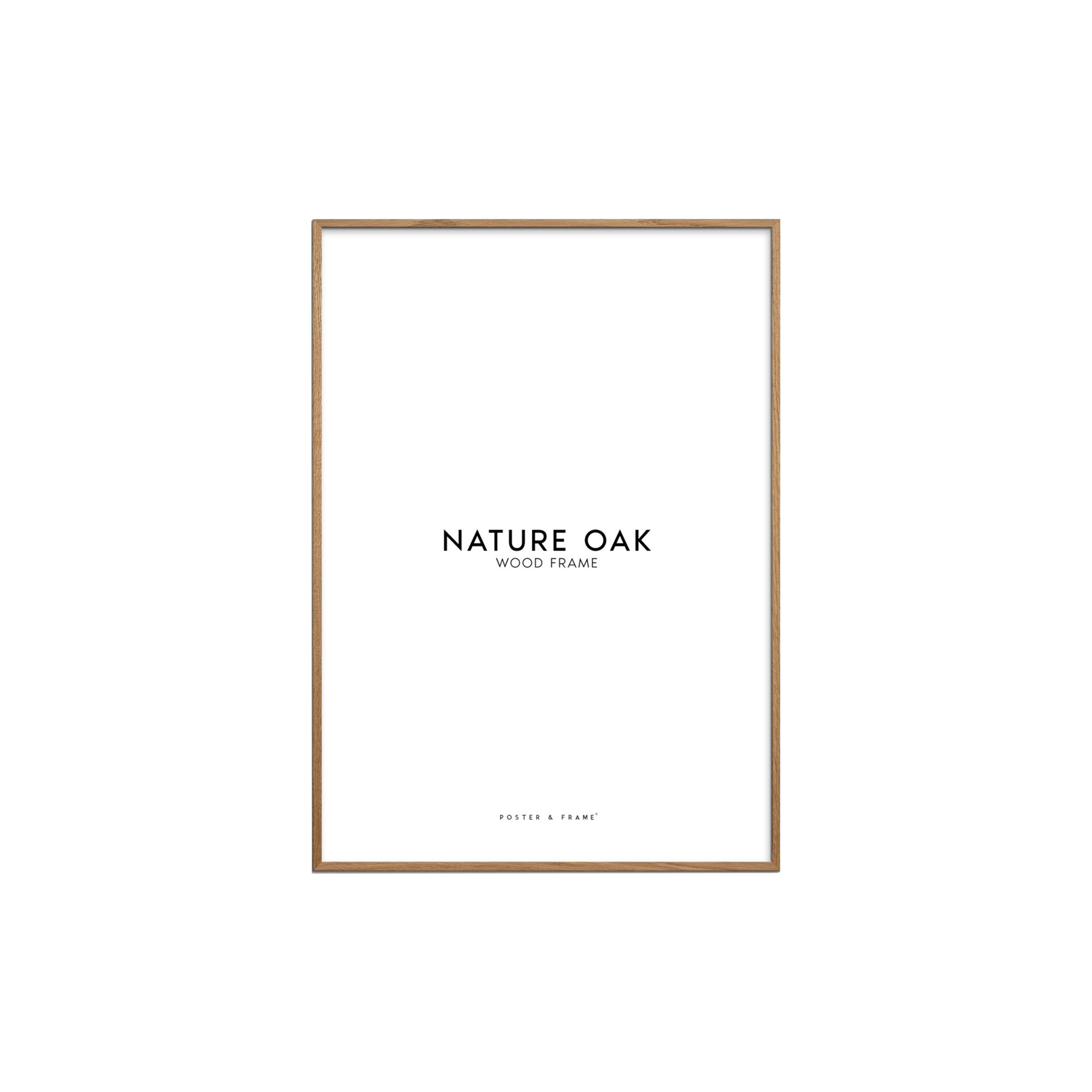 Poster & Frame - Wood Frame, oak - 50x50 cm